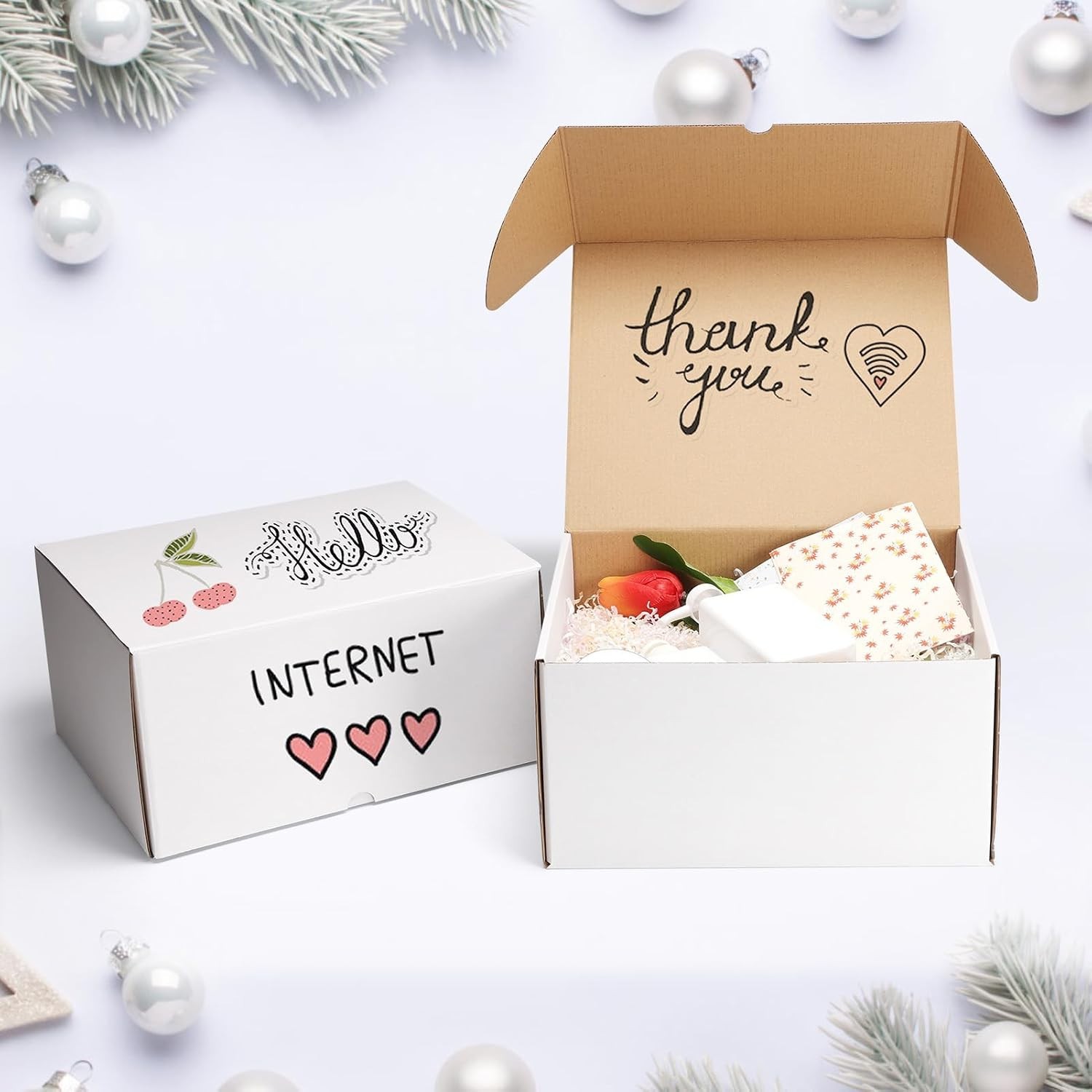 Versatile Packing Solution: 15 Count White Shipping Boxes 12x10x6 for Gifts