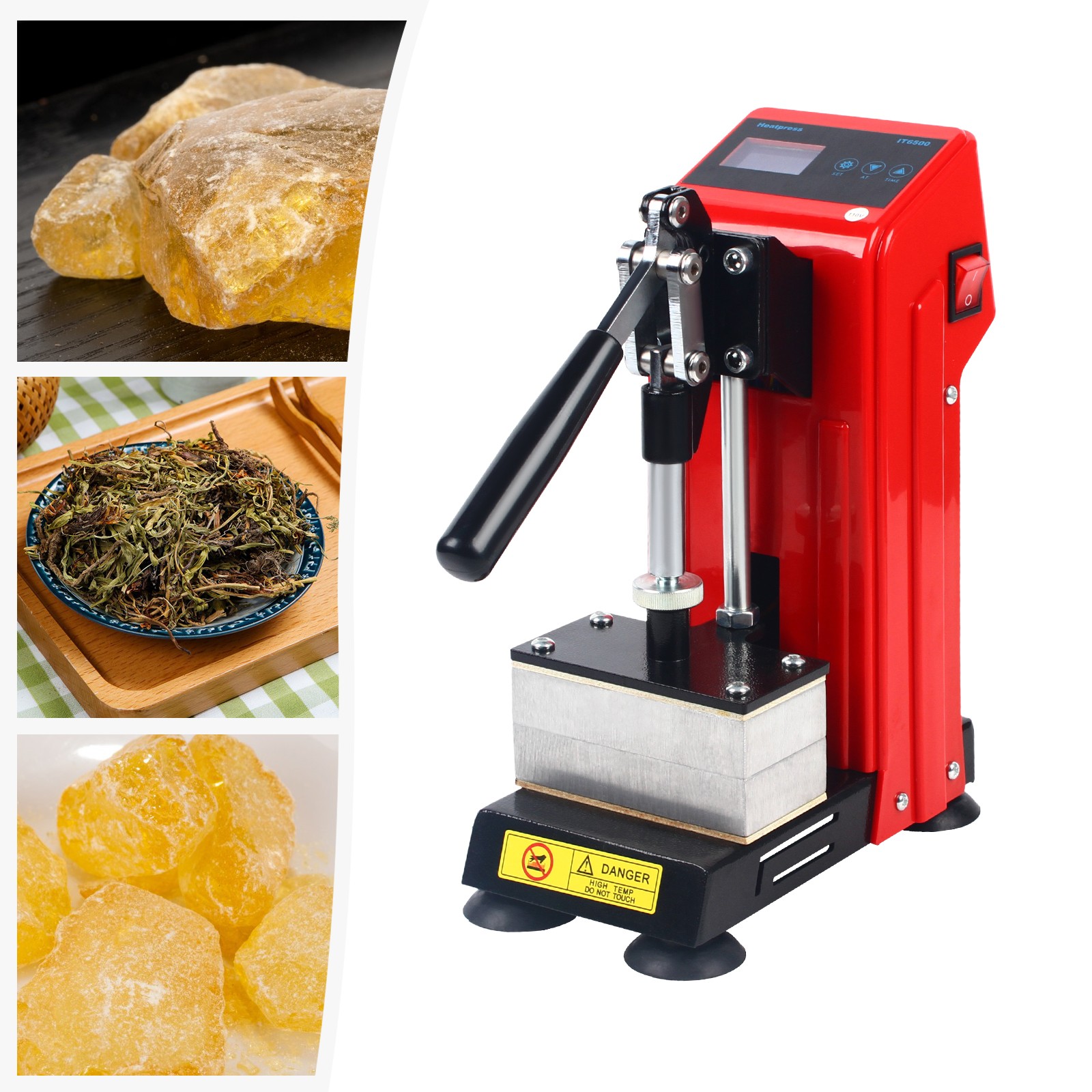 Heat Press Machine 900W Mini Manual Heat Presser Heavy Duty Hot Press Stamping