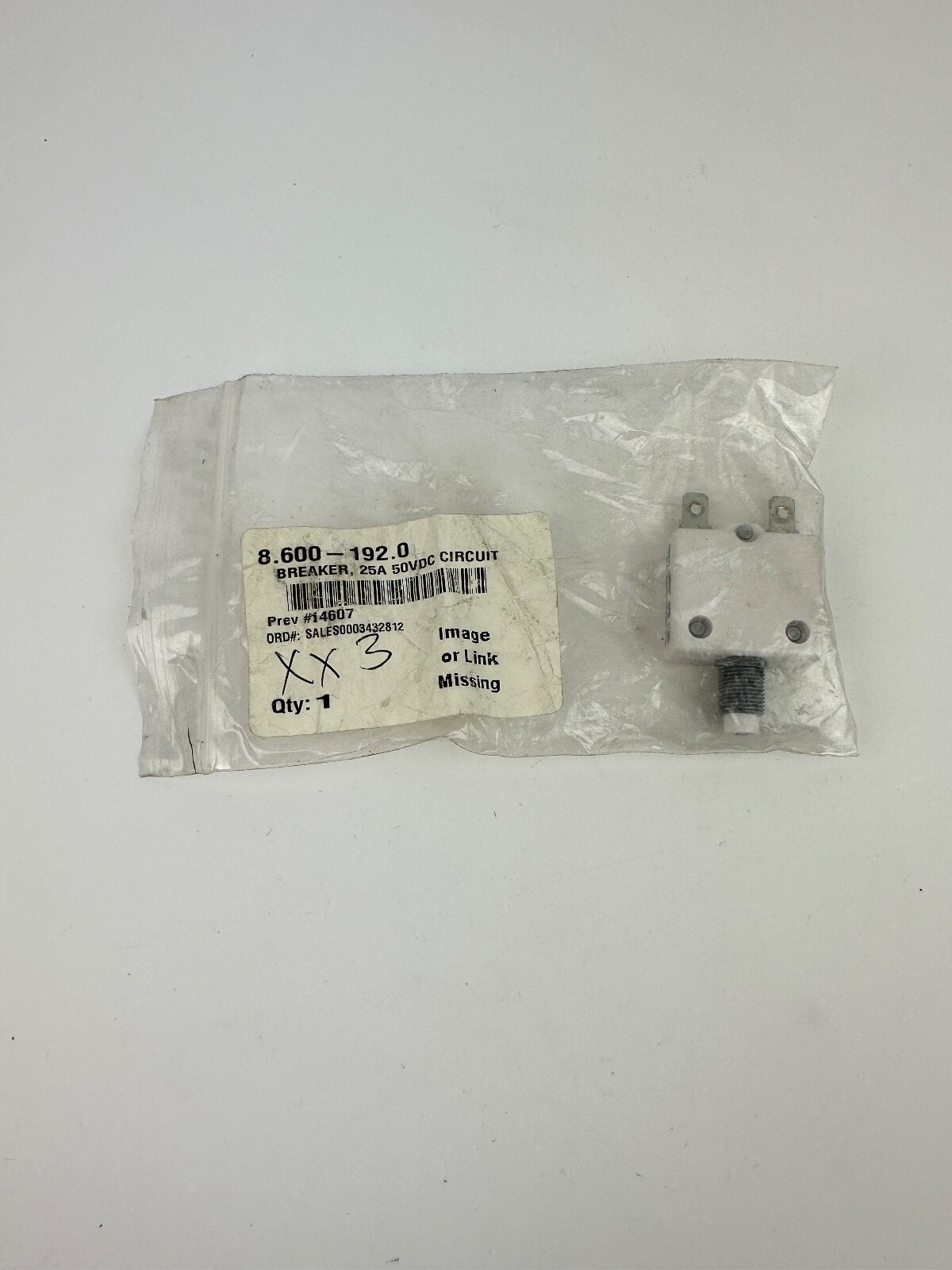 8.600-192.0 BREAKER, 25A 50VDC CIRCUIT 86001920 for KARCHER WINDSOR