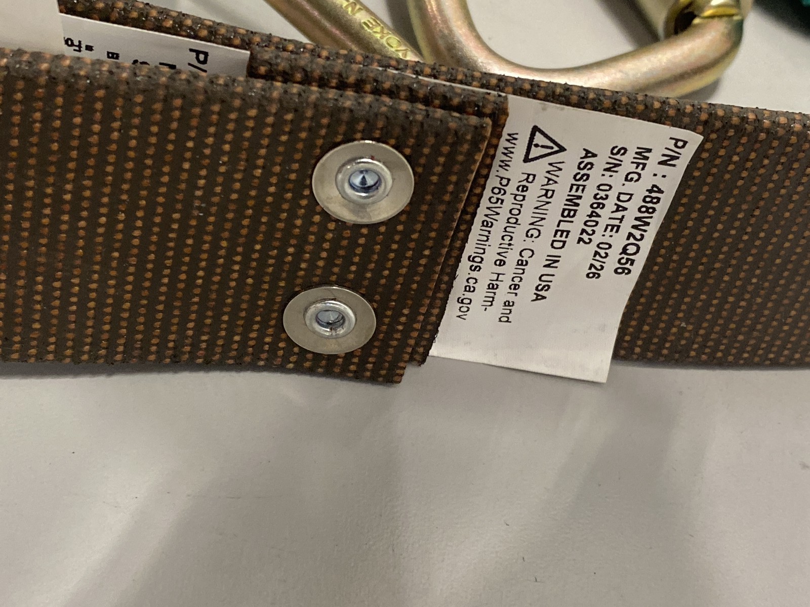 Buckingham SuperSqueeze Fall Protection – Woven Inner Strap – 488W2