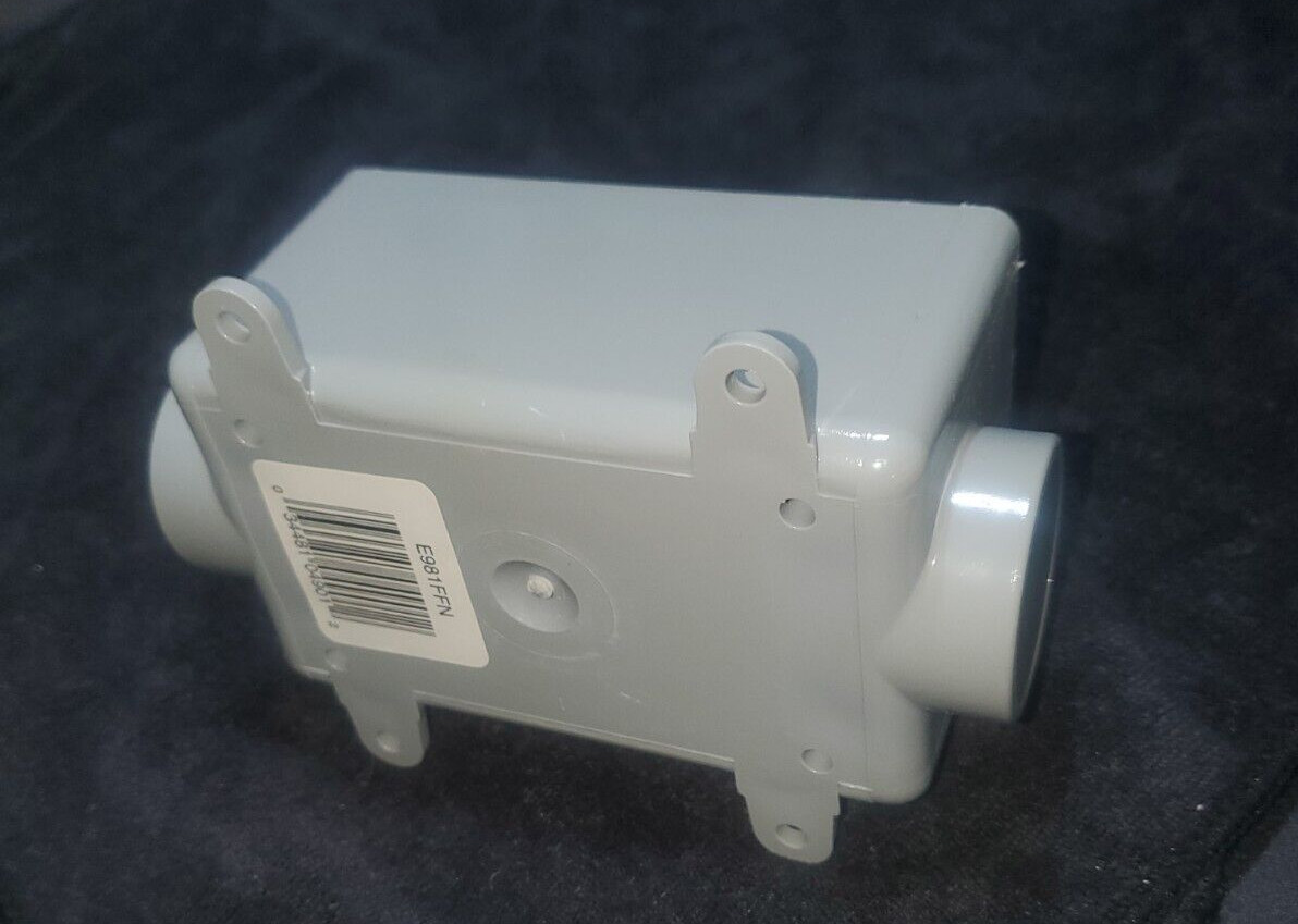 NEW CARLON E981FFN PVC ELECTRICAL FSC BOX, NON-METALLIC, 1-GANG, 1″ KO