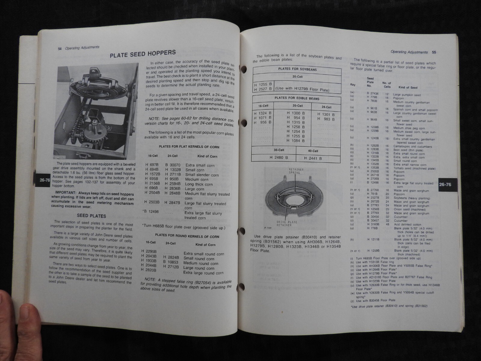 JOHN DEERE 7100 8 WIDE 12 ROW RIGID FRAME MAX-EMERGE PLANTER OPERATORS MANUAL