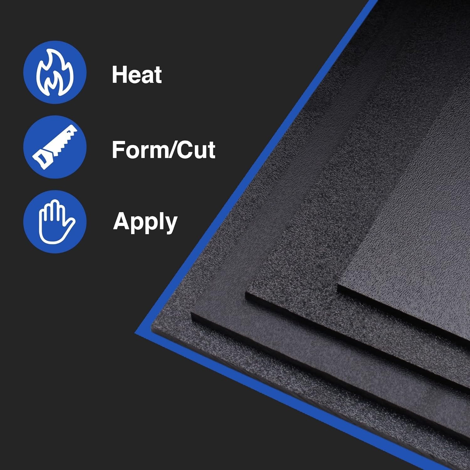 Versatile 1/8″ Thick 8″ x 12″ ABS Plastic Sheet – Textured & Matte Finish