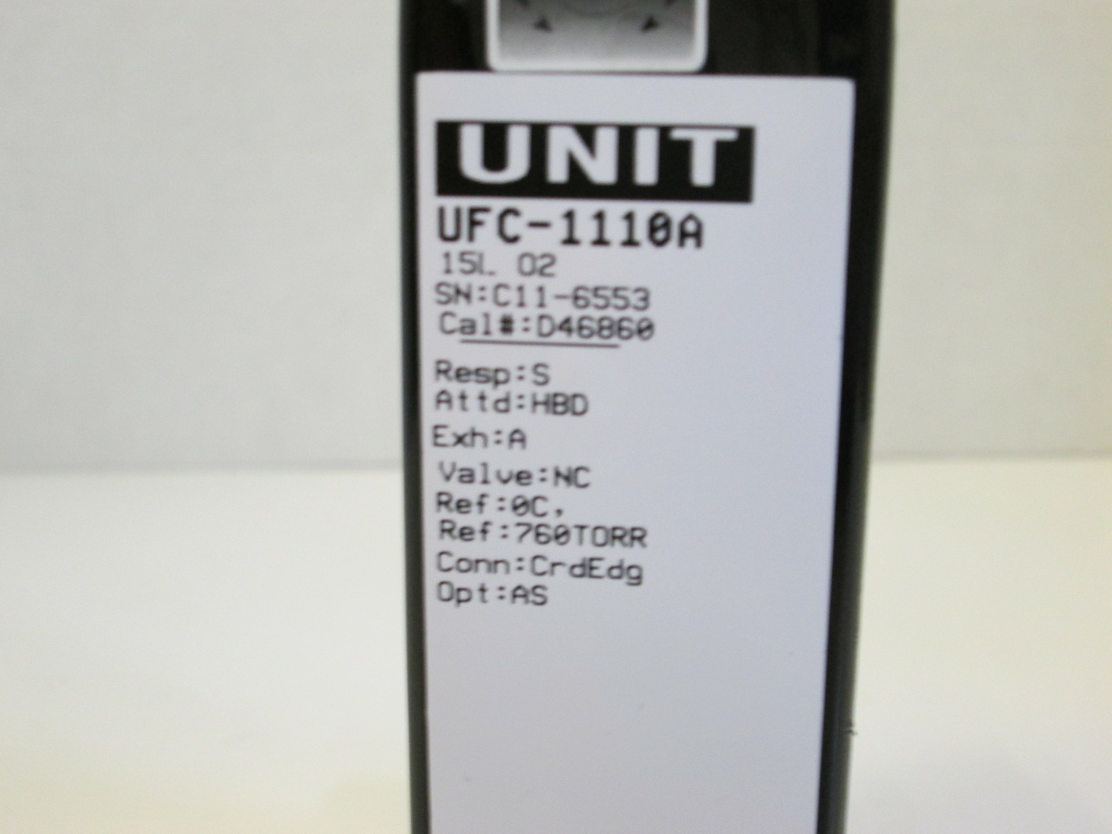 Unit UFC-1110A Mass Flow Controller MFC, O2, 15L, 1/4″ Male