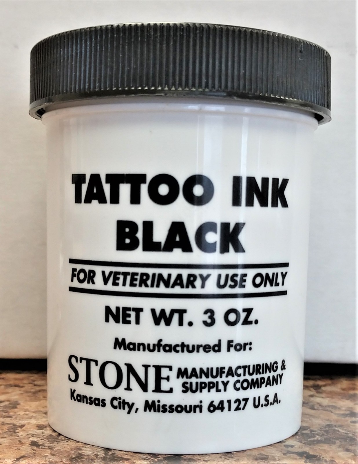 Tattoo Ink Black 3 oz Livestock Pigs Pets