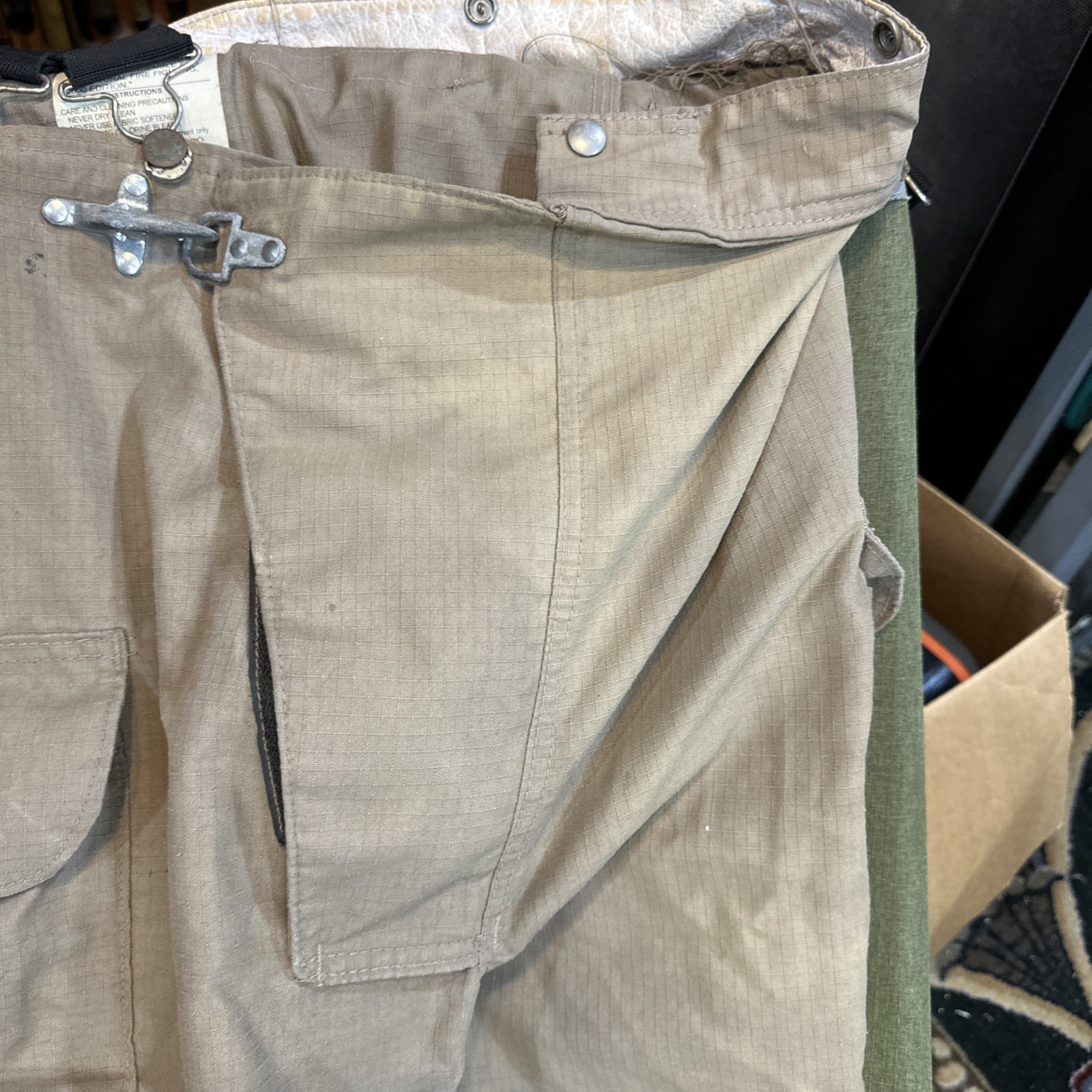 Retired Firefighter Gear Turnout Pants FIRE USED Size 46 X 28 SHELL ONLY!!