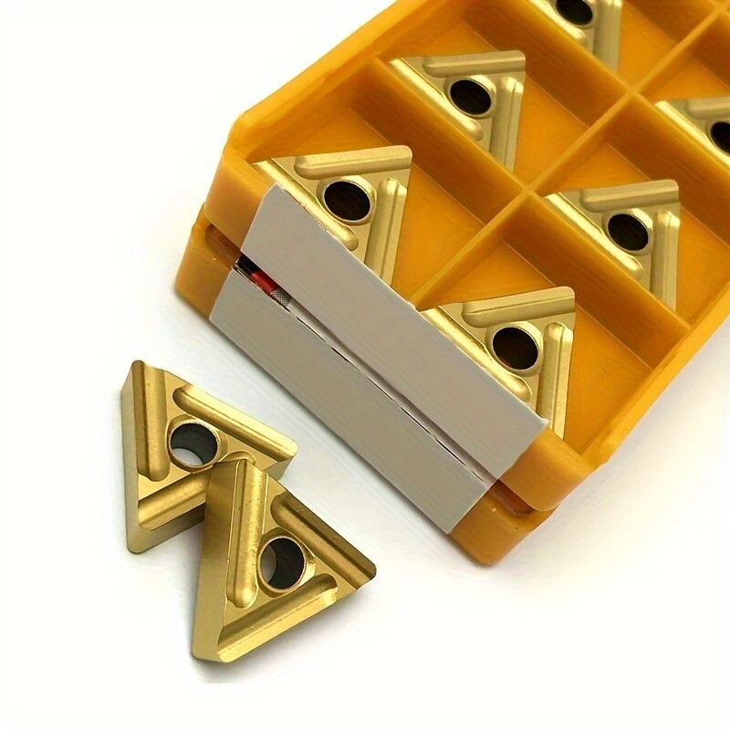 Carbide Lathe Blades Yellow TNMG331R 20pcs for CNC Cutting Tools Machining