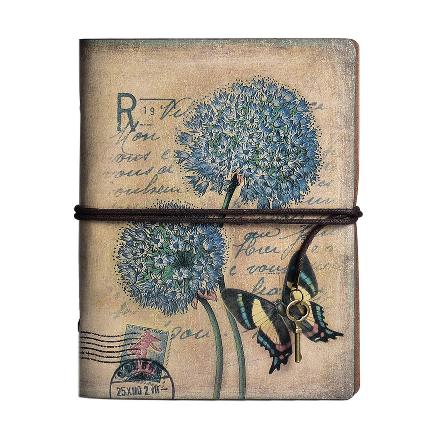 MALEDEN Leather Writing Journal, Refillable Travel Journal Notebook Sketchboo…