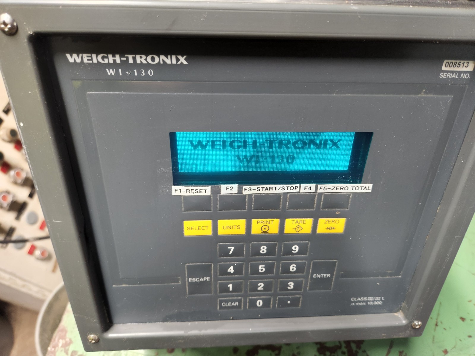 Weigh-Tronix Scale Weight Display Model WI-130 with service manual20,000 Pound
