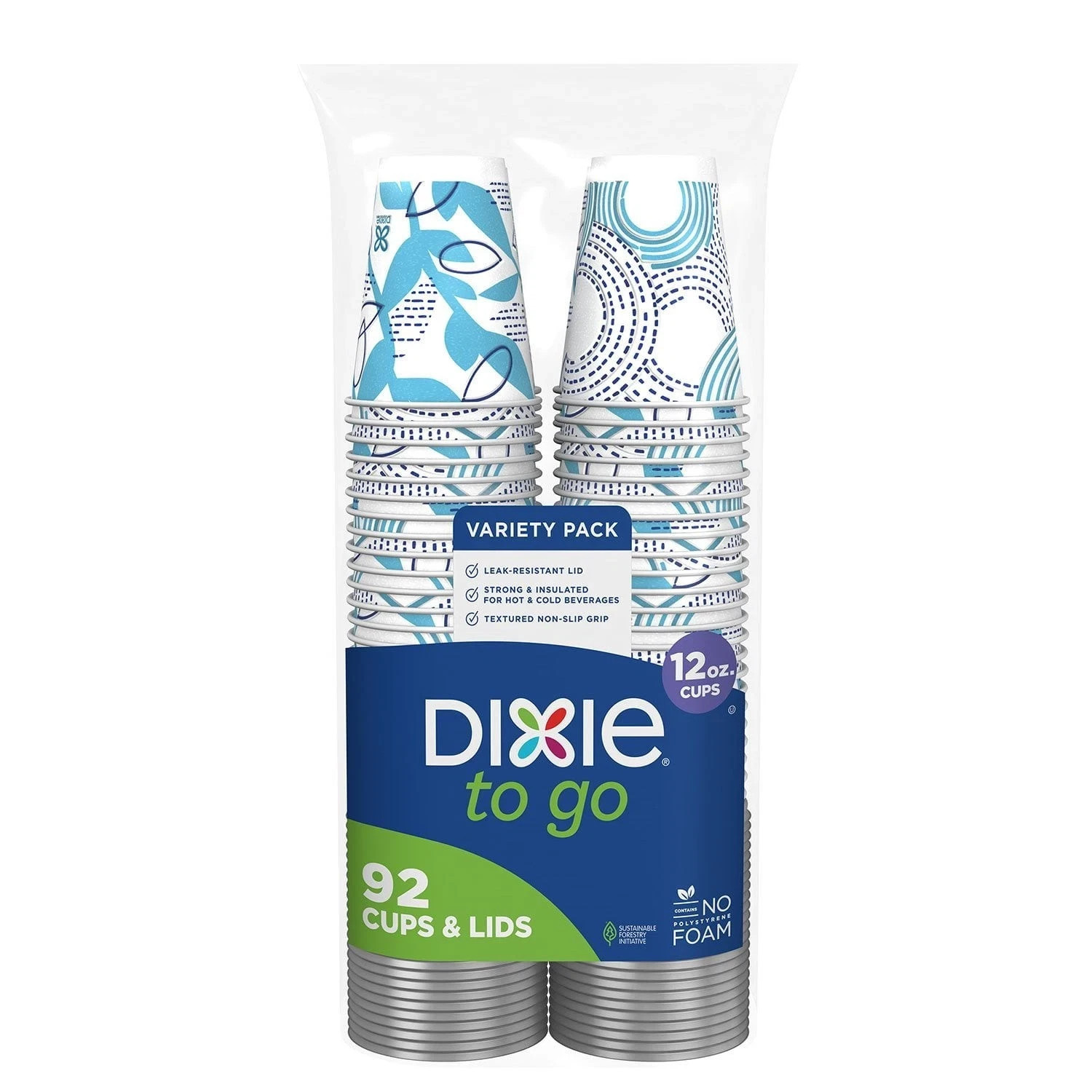 Dixie® To Go 12 oz. Paper Cup with Leak-Resistant Lid, 92 ct. – FREE SIPPING!