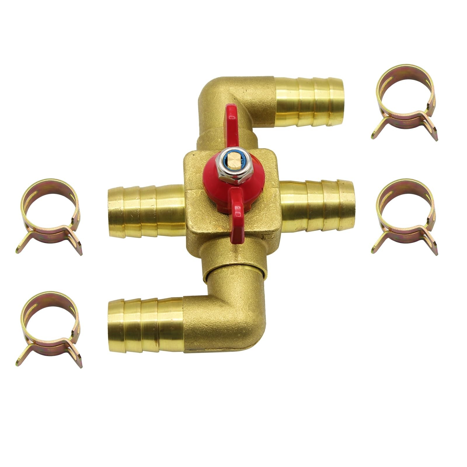 Heater Core Bypass Valve 4-Way Solid Brass Automobile Integrated Manual