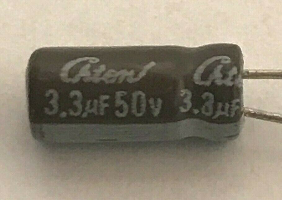 (25pcs) 3.3uf 50v Radial Electrolytic Capacitor VT-105 105C USA SELLER