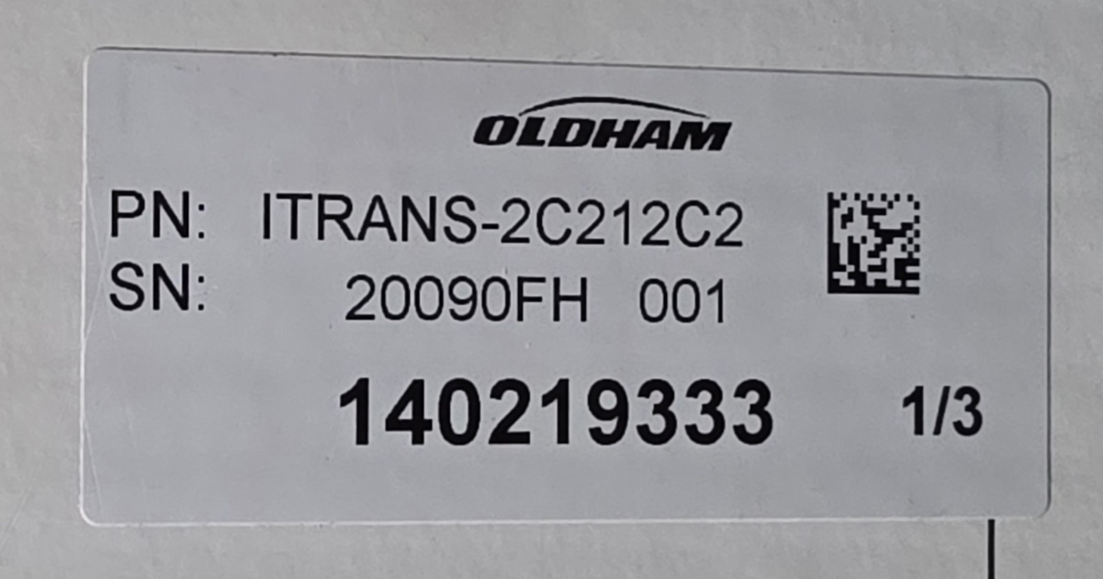 TELEDYNE OLDHAM SIMTRONICS iTrans2 Fixed Gas Detector