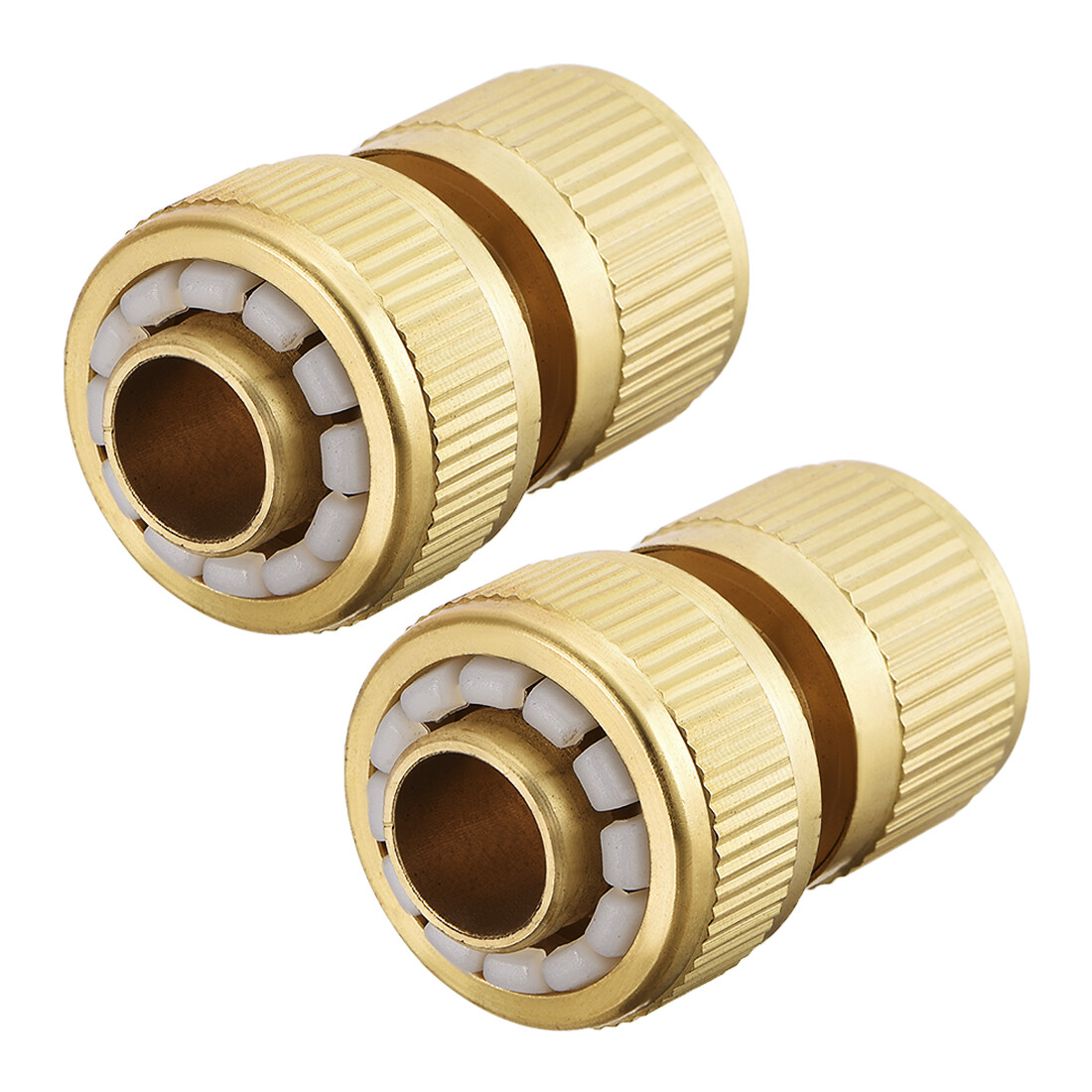 2pcs 5/8″ Brass Quick Connectors Adapters Garden Hose Fittings