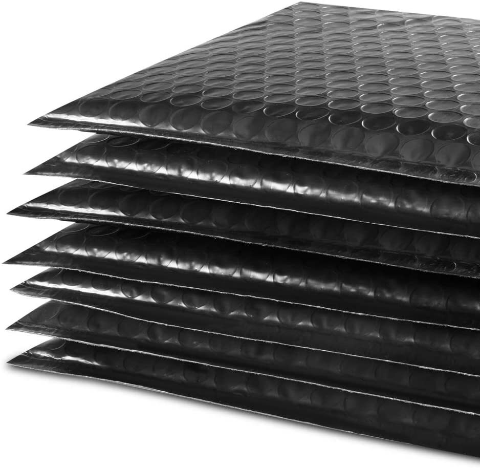 Black Poly Bubble Mailers #2 8.5×12 Padded Shipping Self Seal Bags