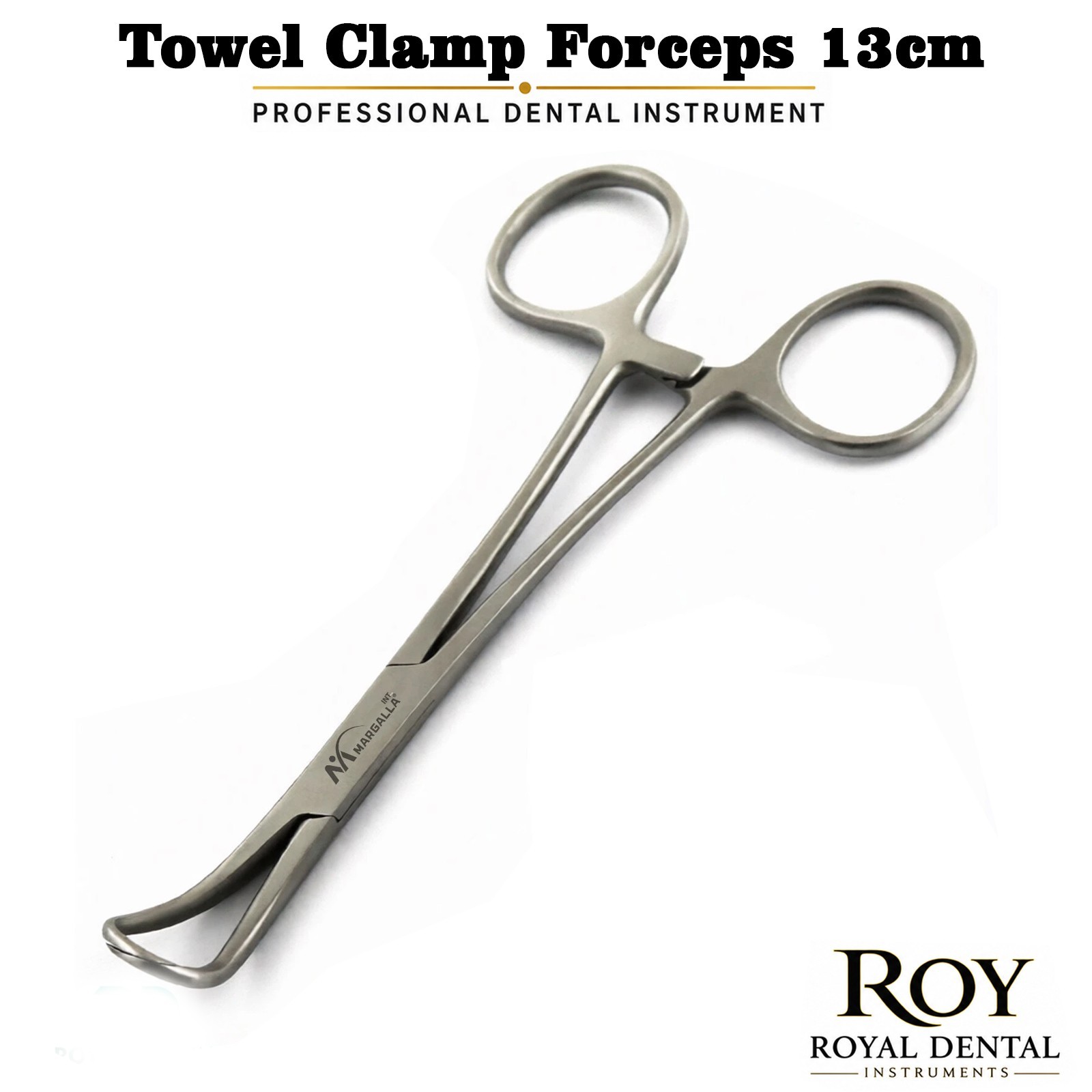 Surgical Backhaus Towel Clamp Forceps 13cm Veterinary Tissue Grasping Plier CE