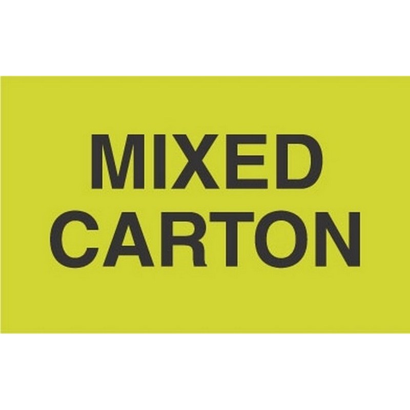 3″ x 5″ Mixed Carton Labels (500 per Roll)