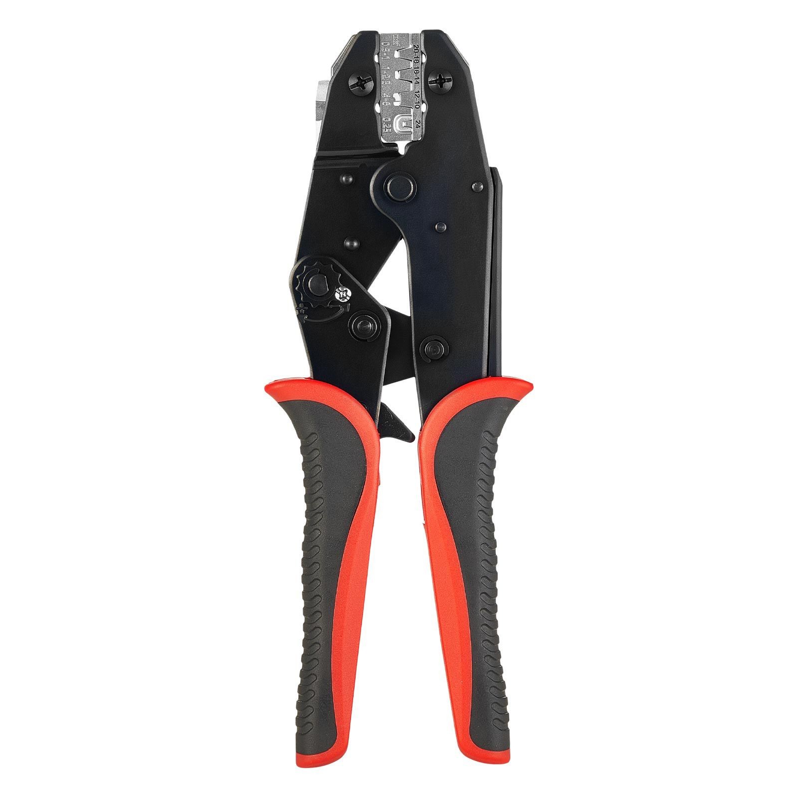 Heavy-Duty Ratcheting Crimping Tool for 24-10 AWG Electrical Projects