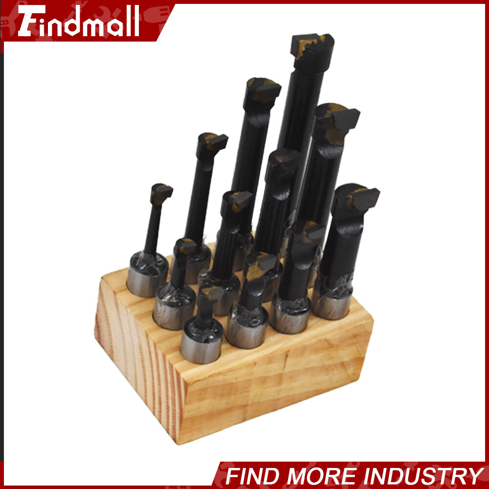 12 Pack 5/8″ Boring Bar Set Carbide Tipped Bars 5/8″ Shank Lathe Tool New