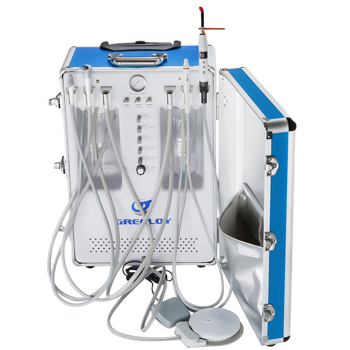 Portable Dental Unit GU-P206S Mobile Treatment System with Handpieces Set 2H US