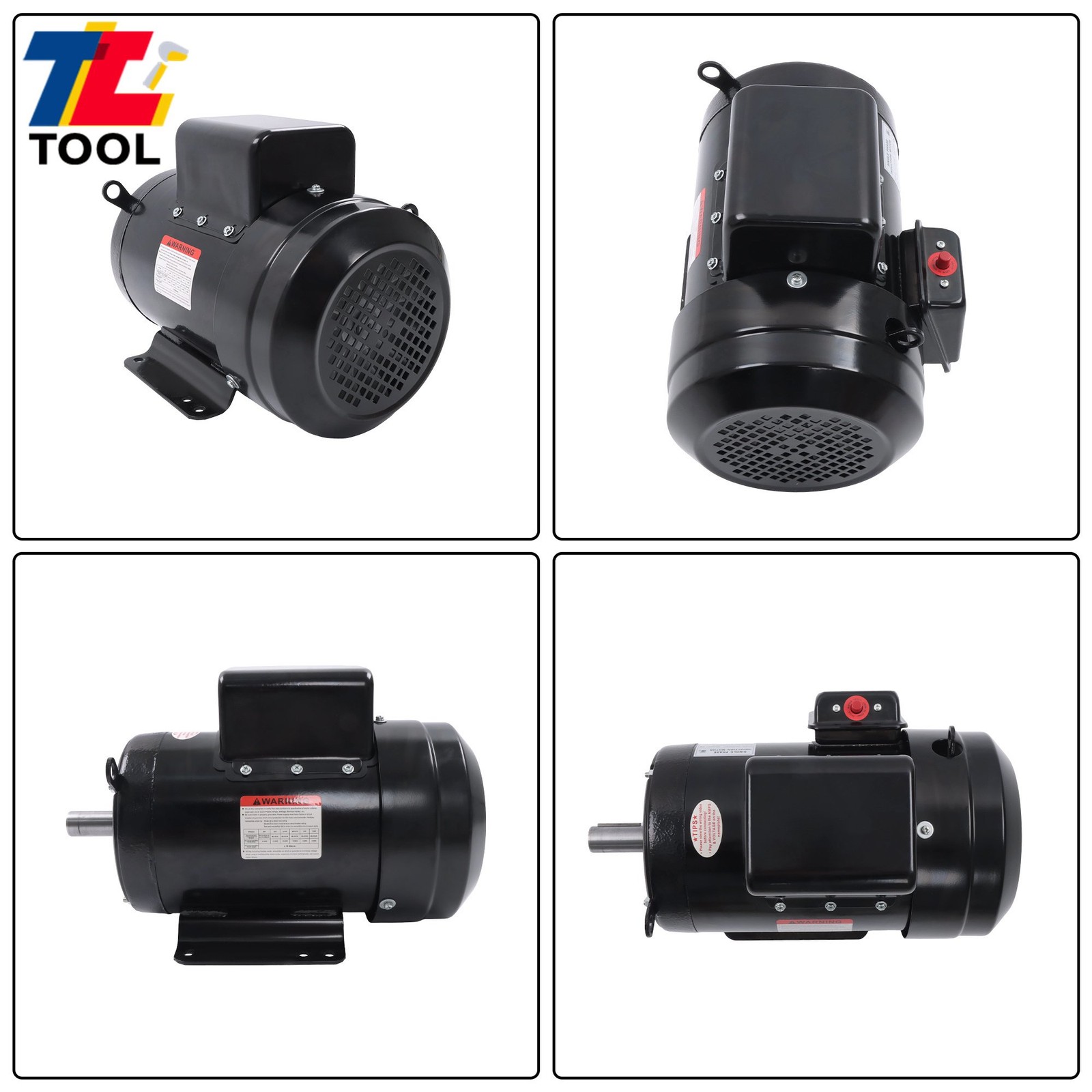 Farm Duty 3HP Motor 1800 RPM TEFC 184T 1 Phase 208/230V 60Hz Reversible