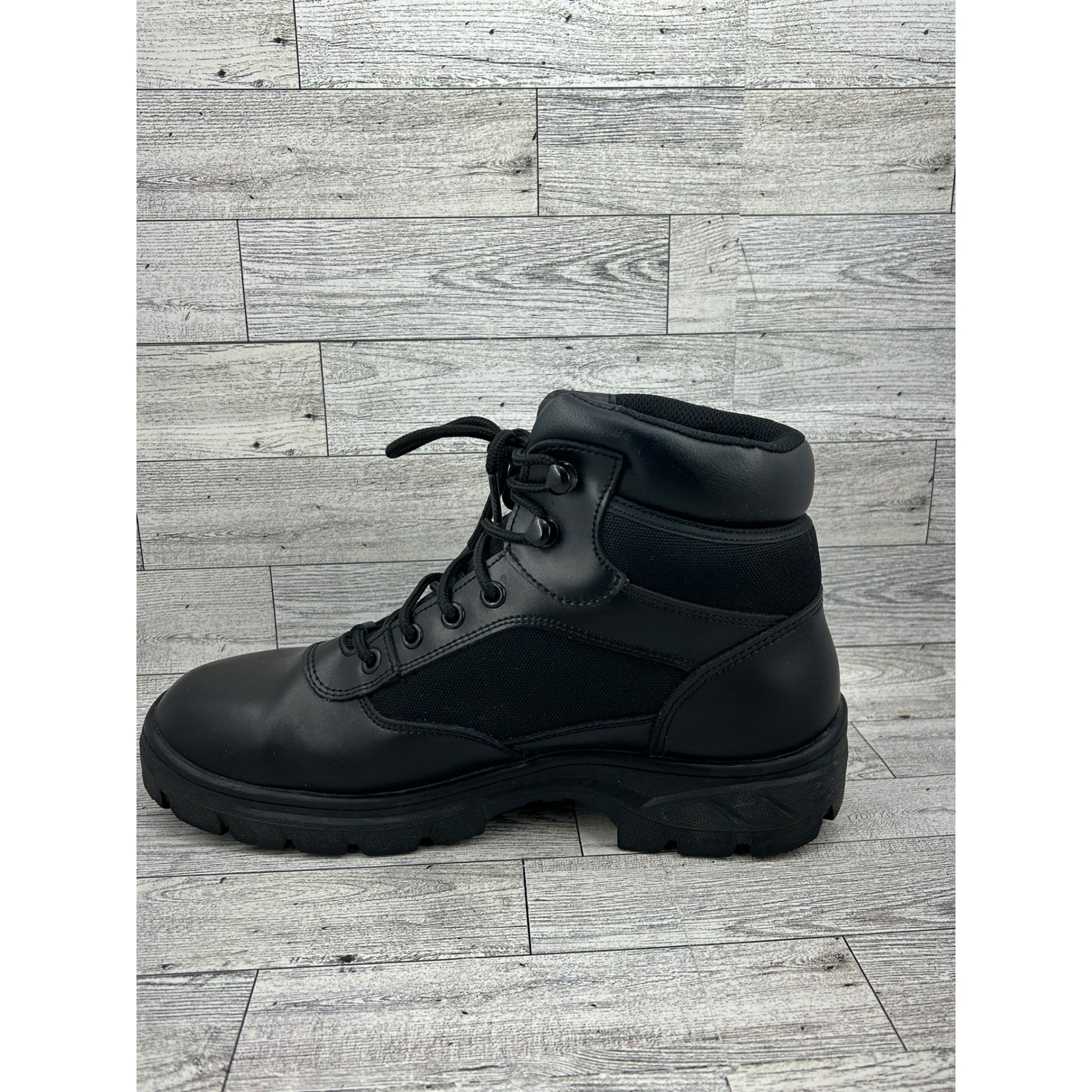 Skechers Work Waterproof EH Boots Men’s Size 9 Black Leather Lace Up HydroGuard
