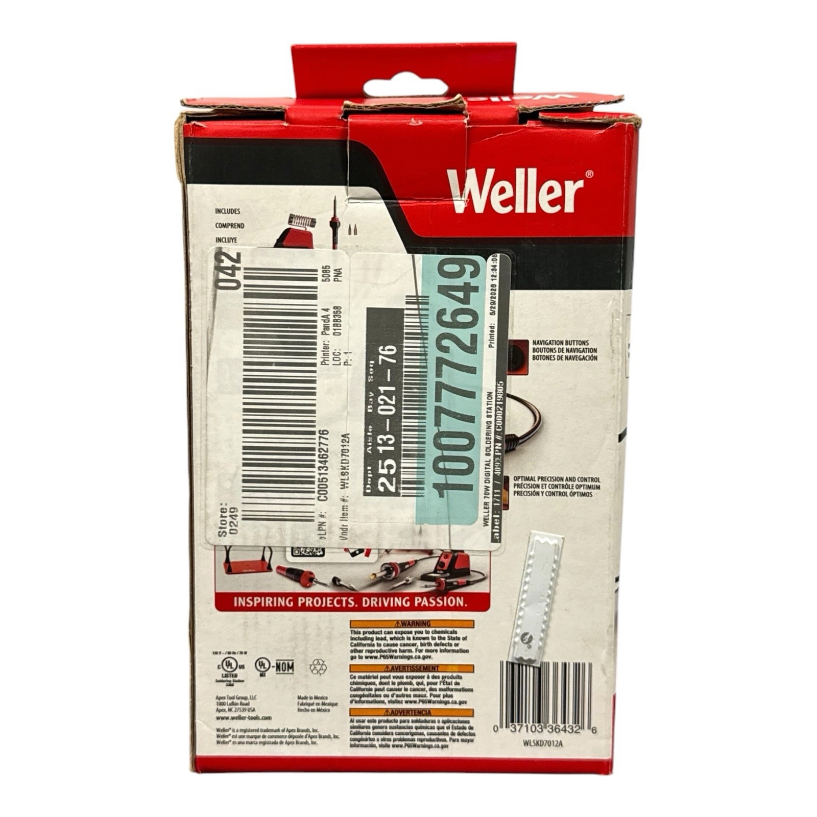 NEW Weller WLSKD7012A 70W Digital Soldering Station Precision Iron 120V