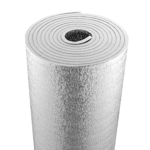 Double Reflective Insulation Roll 48 in 25 ft 15.1mm EPE Foam Core Radiant