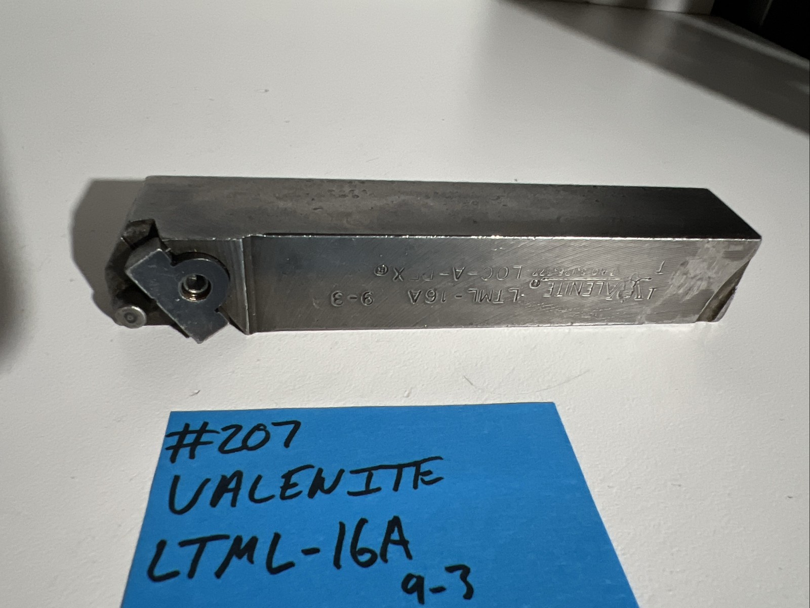 valenite LT-16A Indexible Carbide Lathe Toolholder 6”OAL 1”Shank Threading Turni