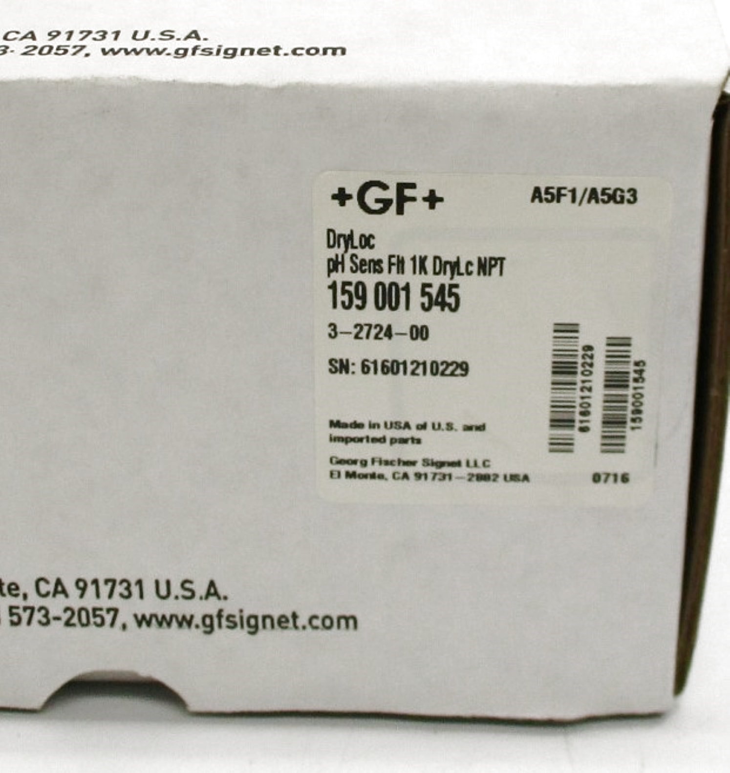 GEORGE FISCHER 159001545 3-2724-00 NSMP