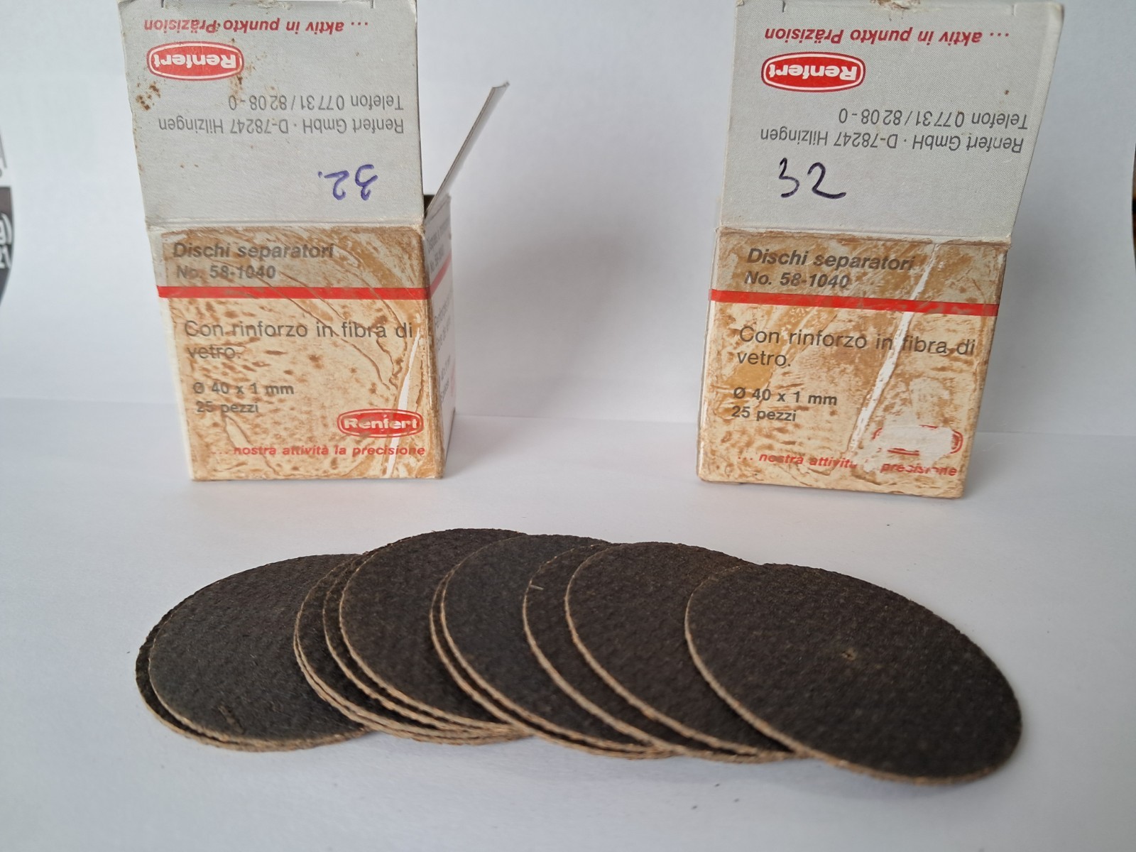 Renfert 58-1040 Dental Separating Discs 40x1mm Fiber-Reinforced – 64pc + BONUS