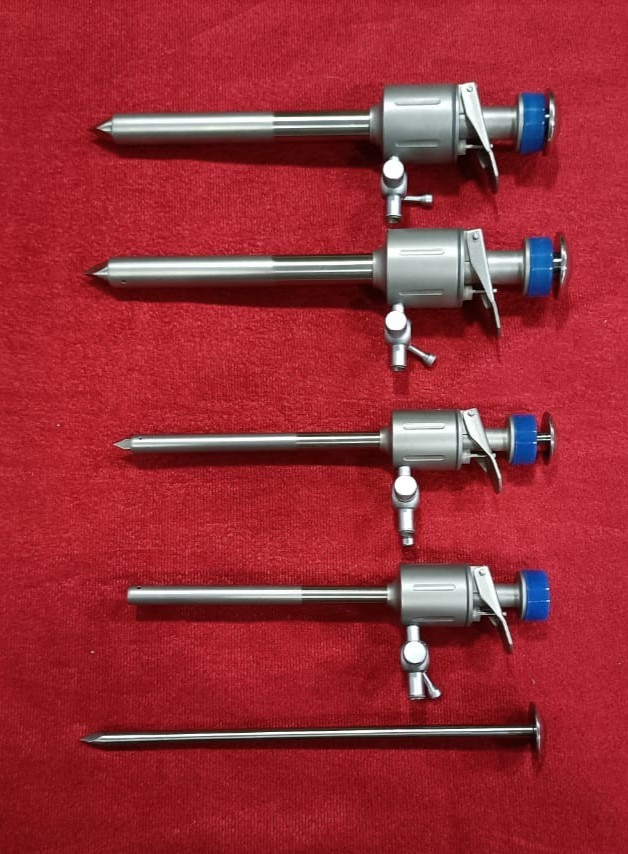Laparoscopic Trocar Cannula 5mm/10mm SS Reusable Instruments – 4 nos.