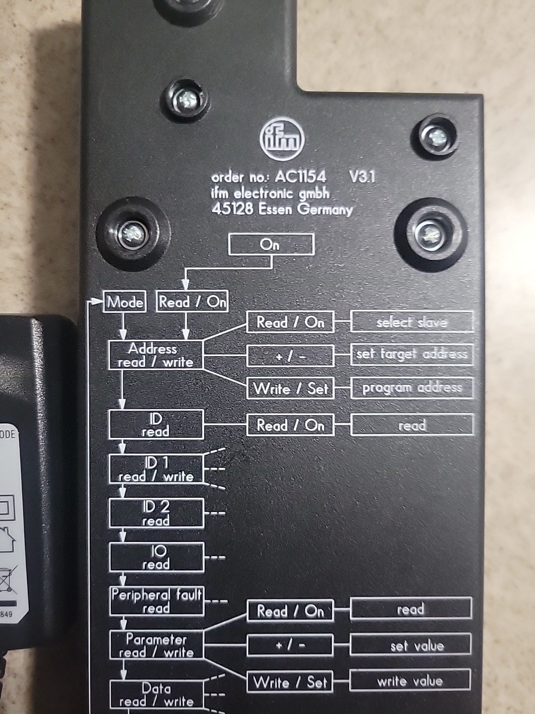 AS-Interface addressing unit AC1154 Addressing unit AS-i3.0 Brand new never used