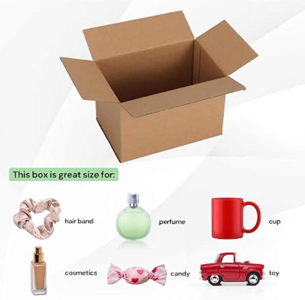 100 6x4x4 Cardboard Paper Boxes Mailing Packing Shipping Box Corrugated Carton