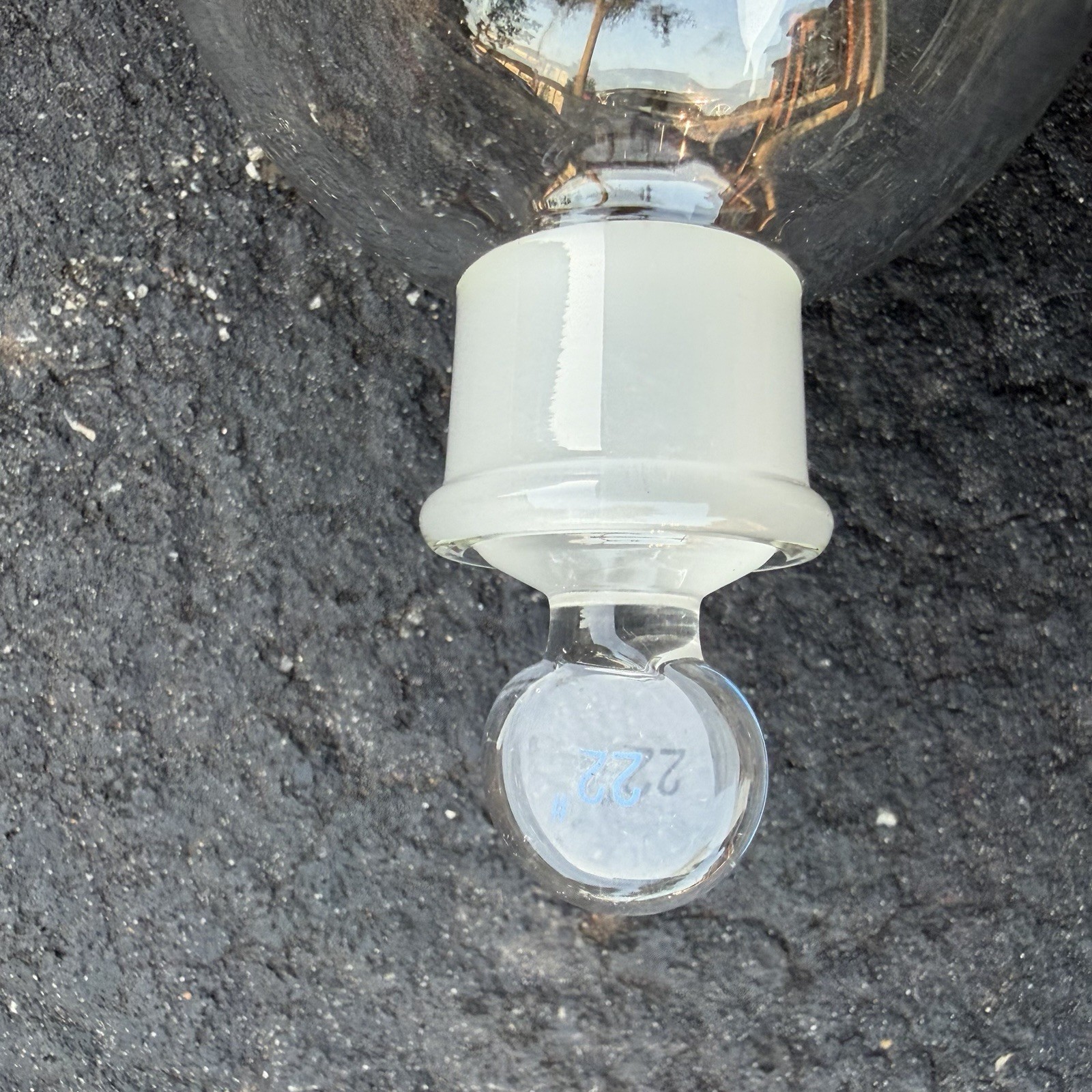 Supelco Analytical 250mL Glass Separatory Funnel w/ Glass Stopcock & #22 Stopper