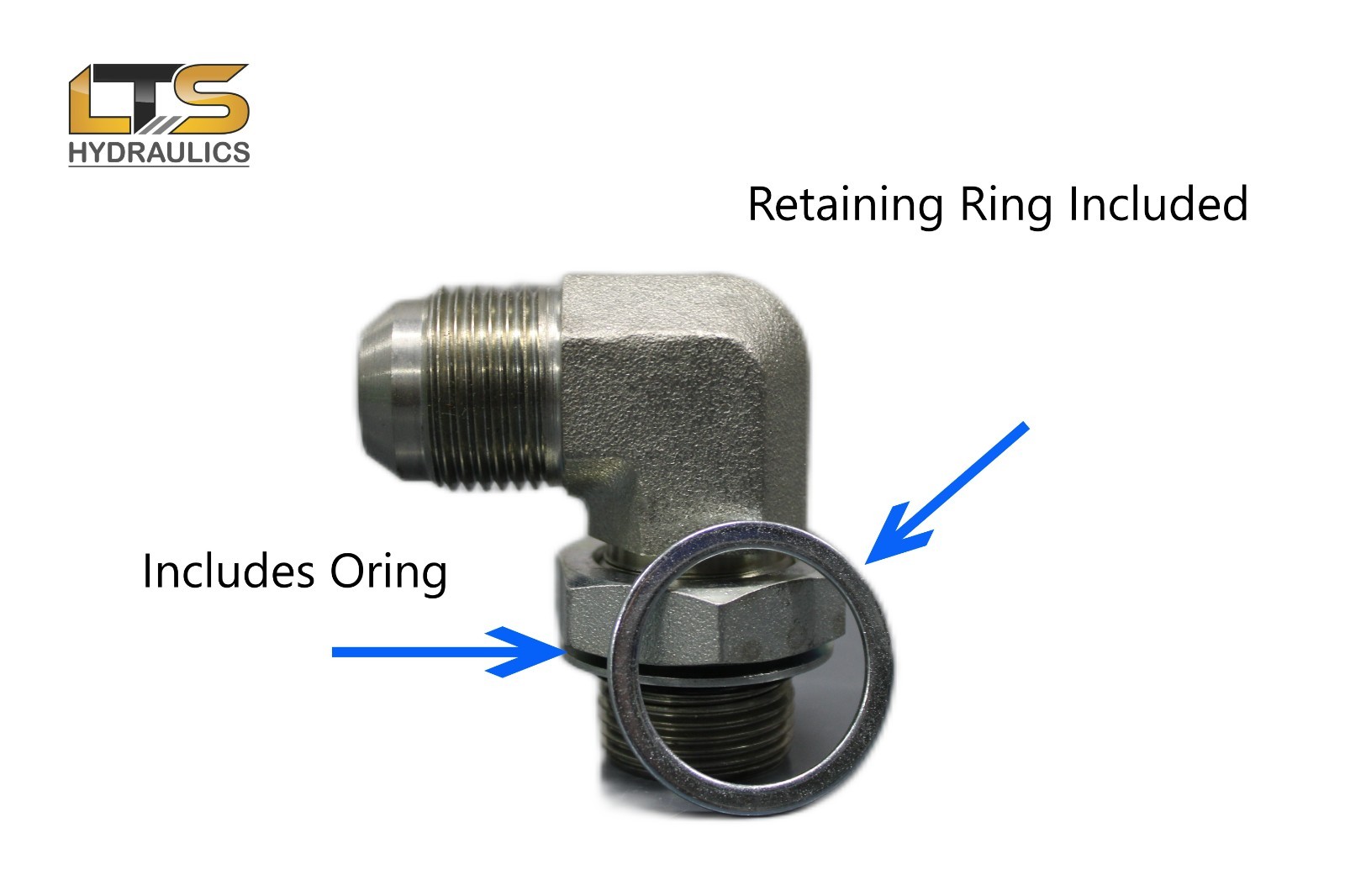 1/2″ Male JIC x 1/2″ Male BSPP British Parallel Pipe 90° Adapter 9059-08-08