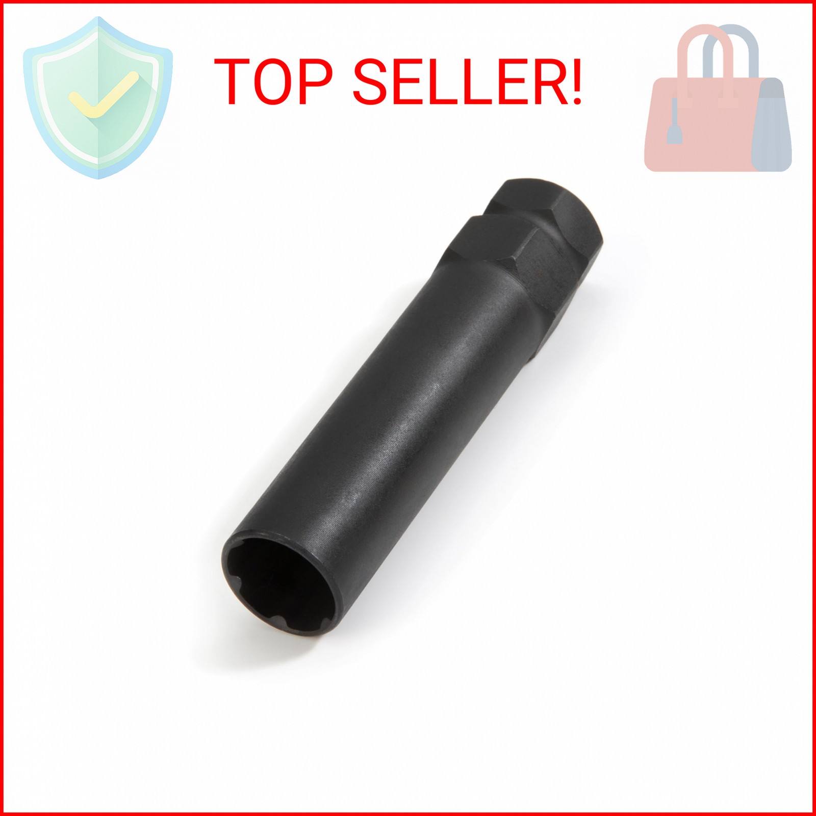 Steelman Pro 6-Spline 41/64-Inch Socket-Style Locking Lug Nut Key, Removes Splin