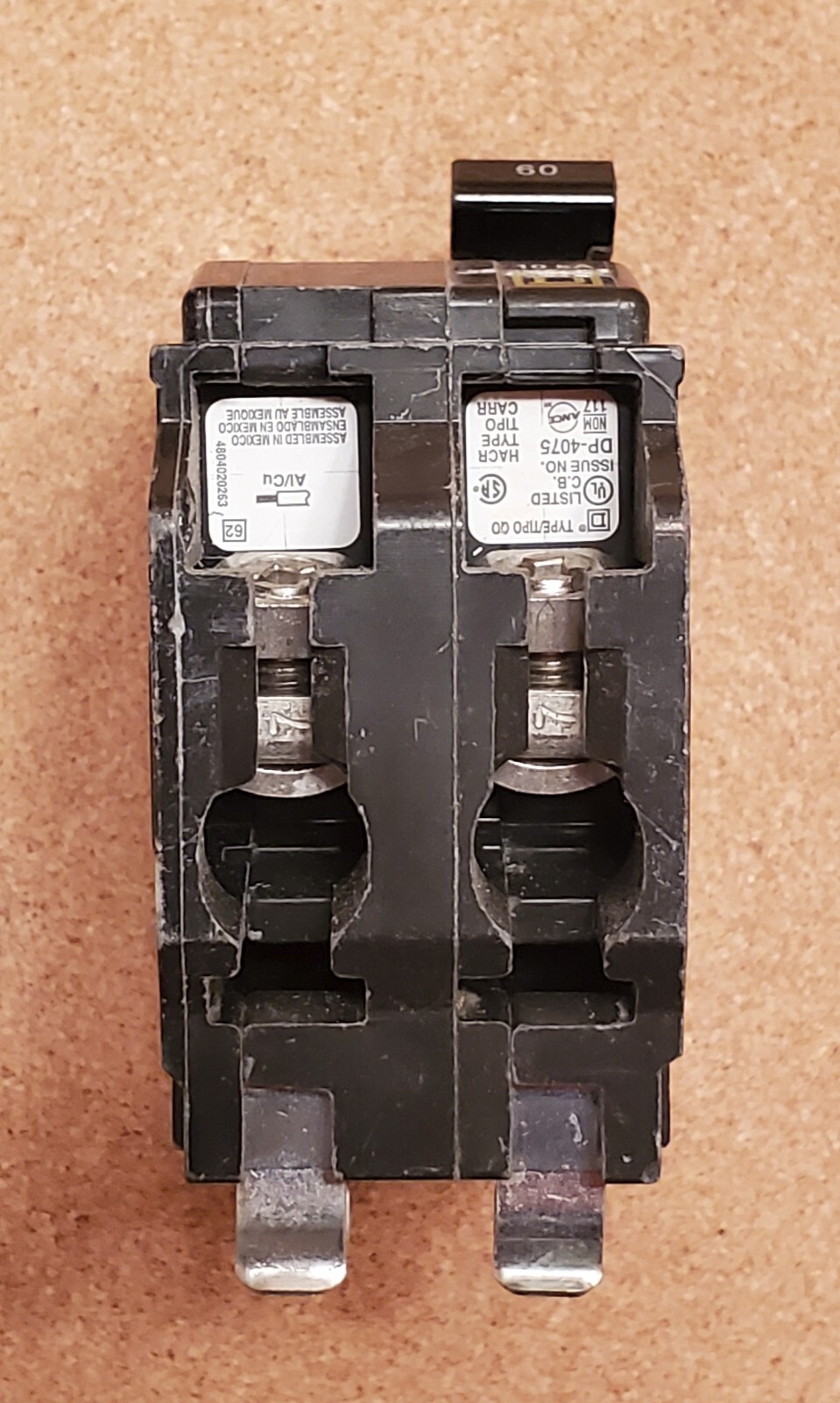 Square D QO260 60 Amp 2-pole 120/240VAC Circuit Breaker – PREFECT