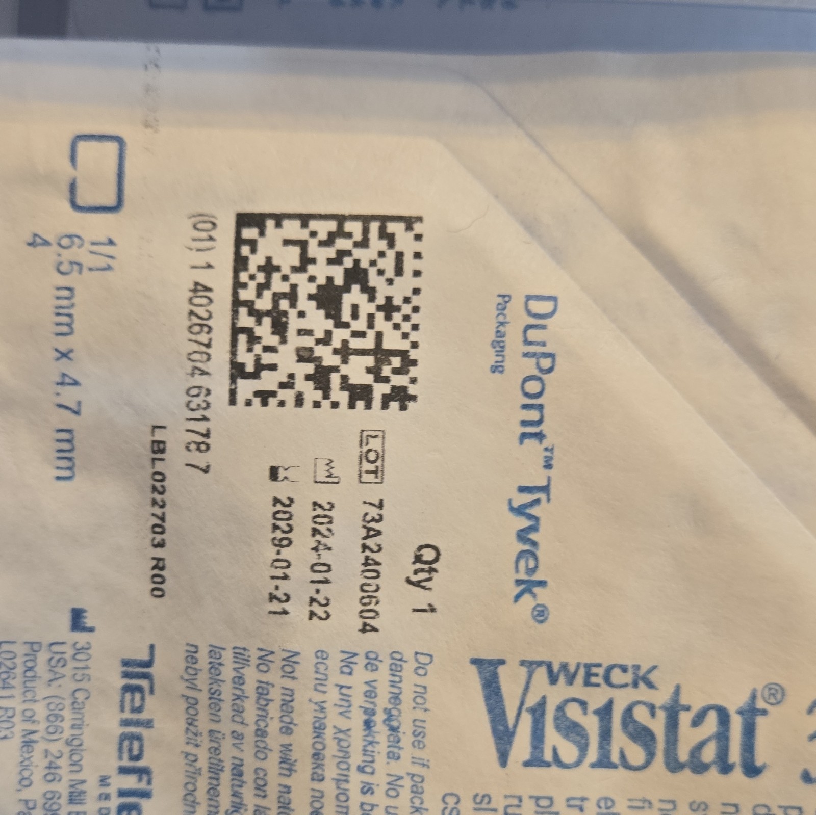 Teleflex Weck Visistat 35W Disposable Skin Stapler 35 Wide Staples MPN 528235