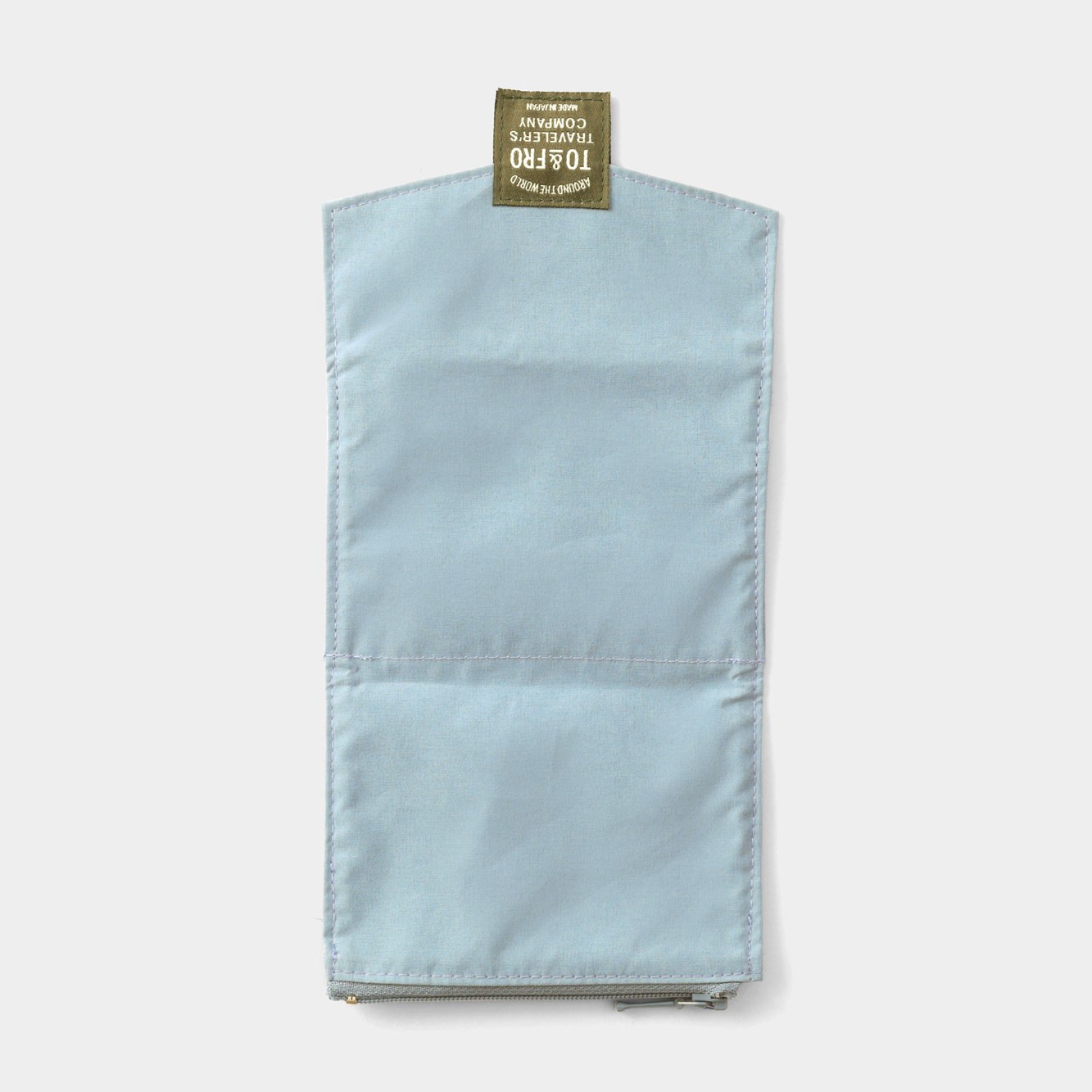 Traveler’s Company TO&FRO Passport Size Zipper Case Blue Gray Japan