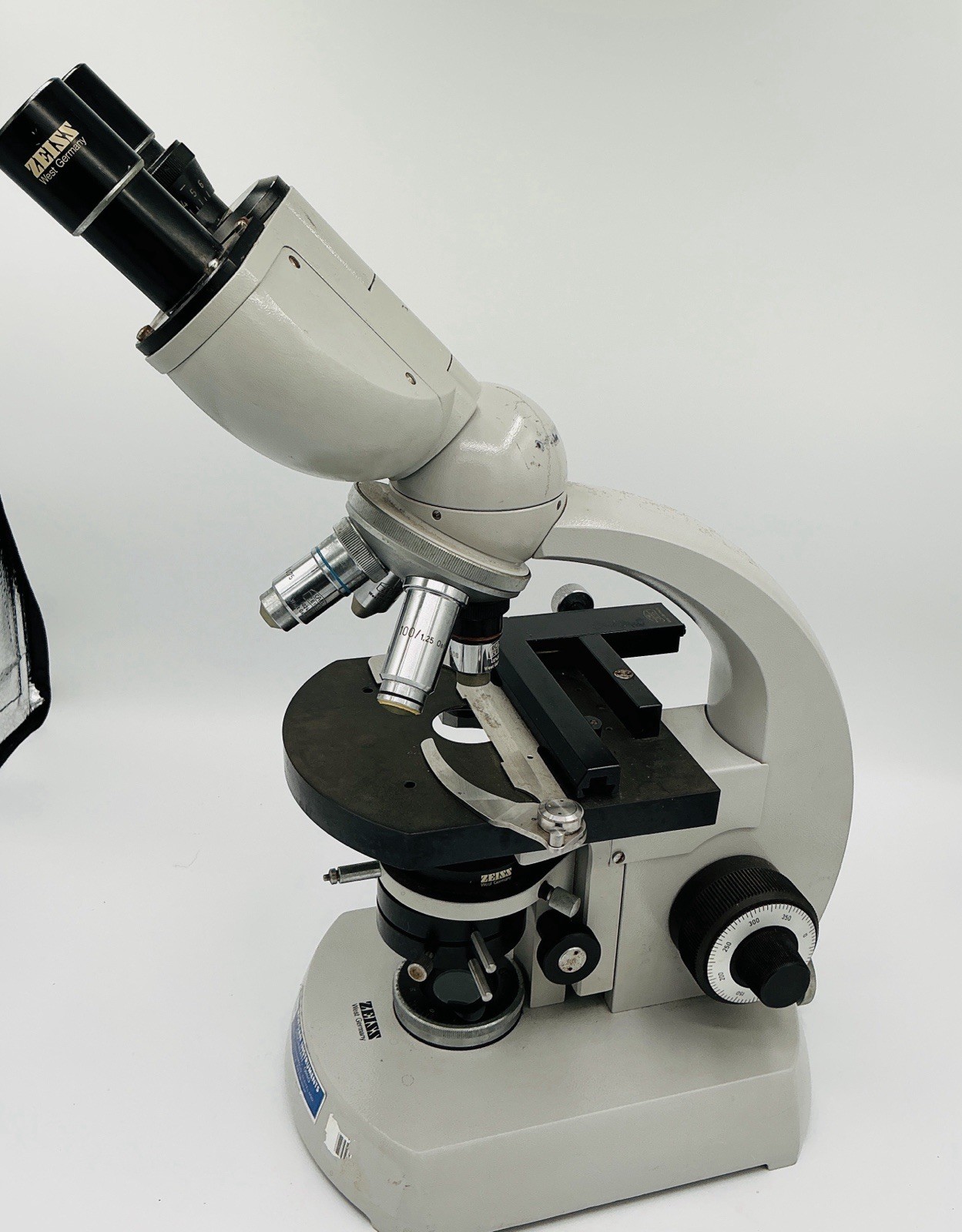 🌟Zeiss Standard 14 Lab Microscope with Objectives 4 Eyepieces-Read
