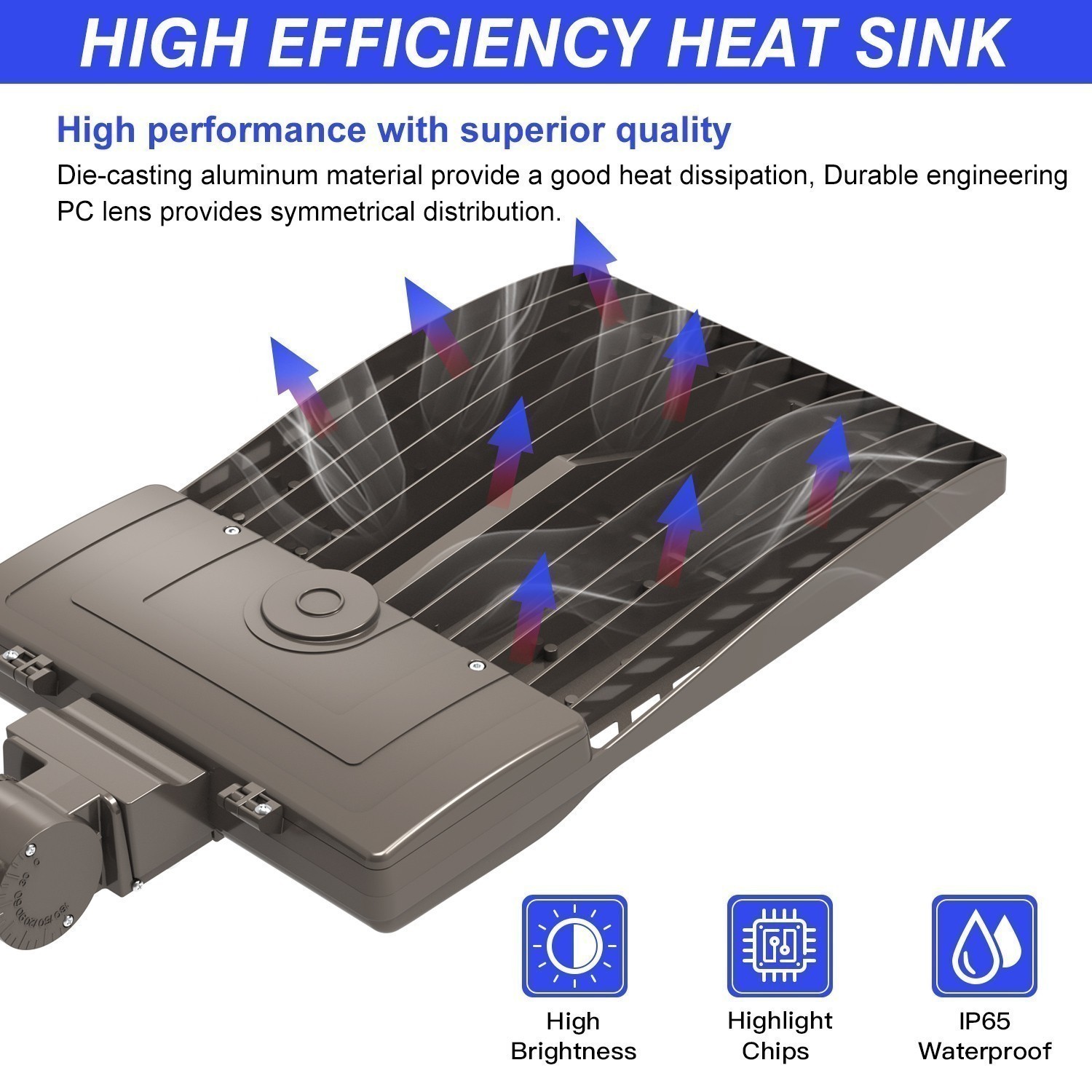 450W LED Shoebox Light Dusk To Dawn Commercial Street Parking Lot Light -67500LM
