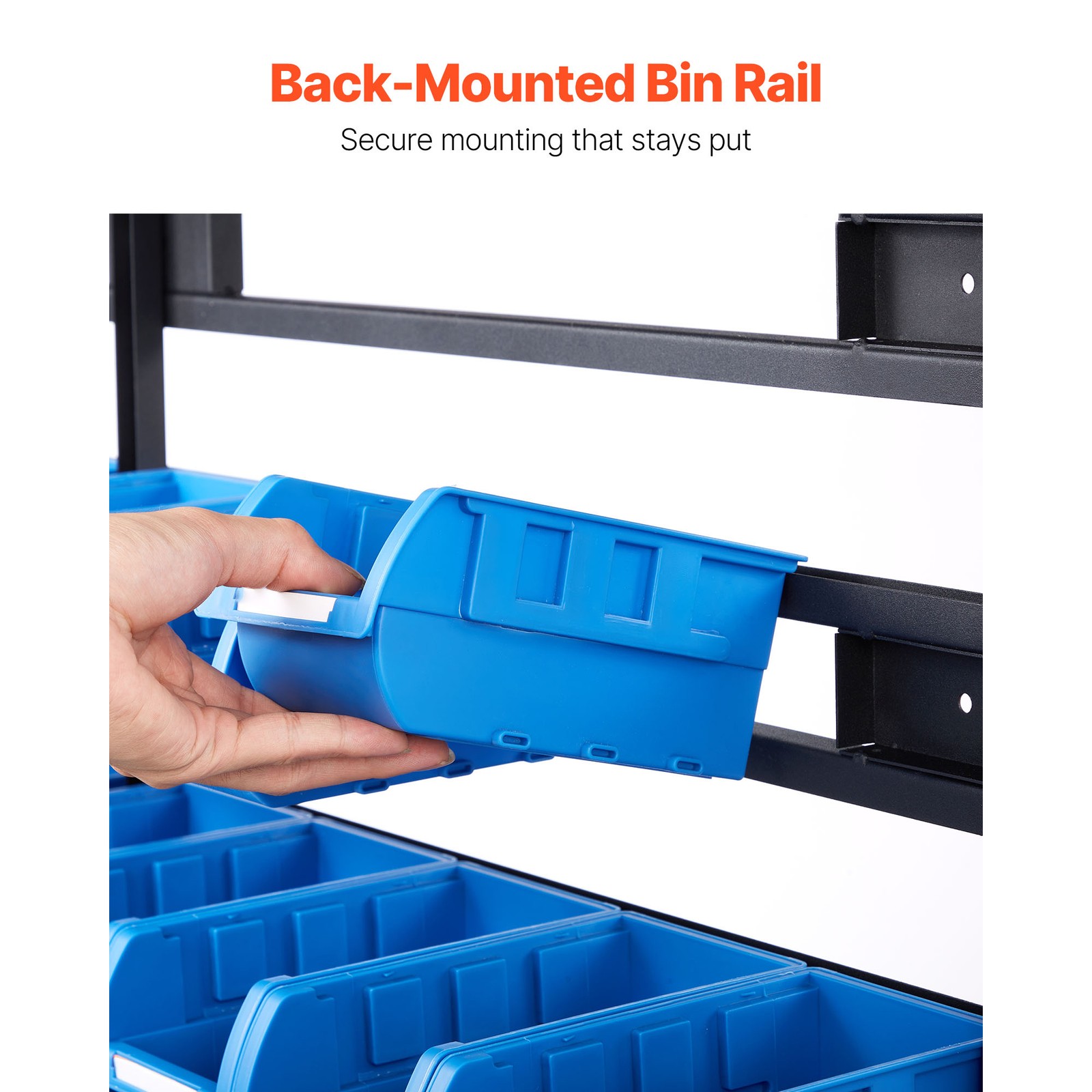 Uimoso Double-Sided Rolling Storage Rack with 7 Tiers and 94 Bins