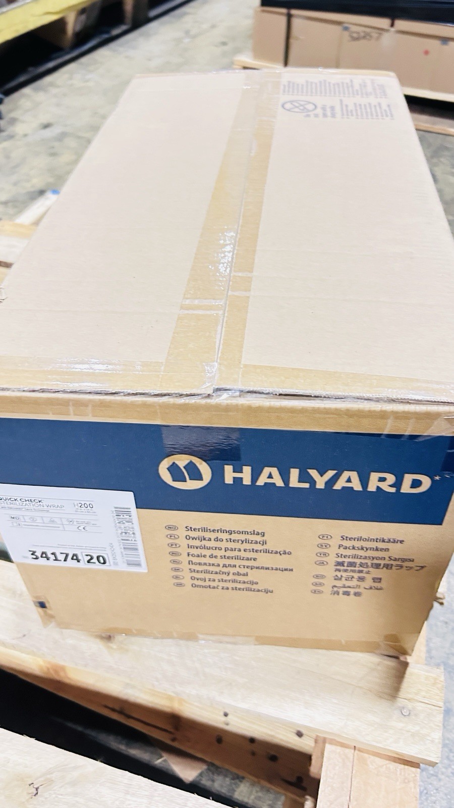 Halyard H200 Sequential Sterilization Wrap 24x 24 Case of 240 Sheets, #3417420