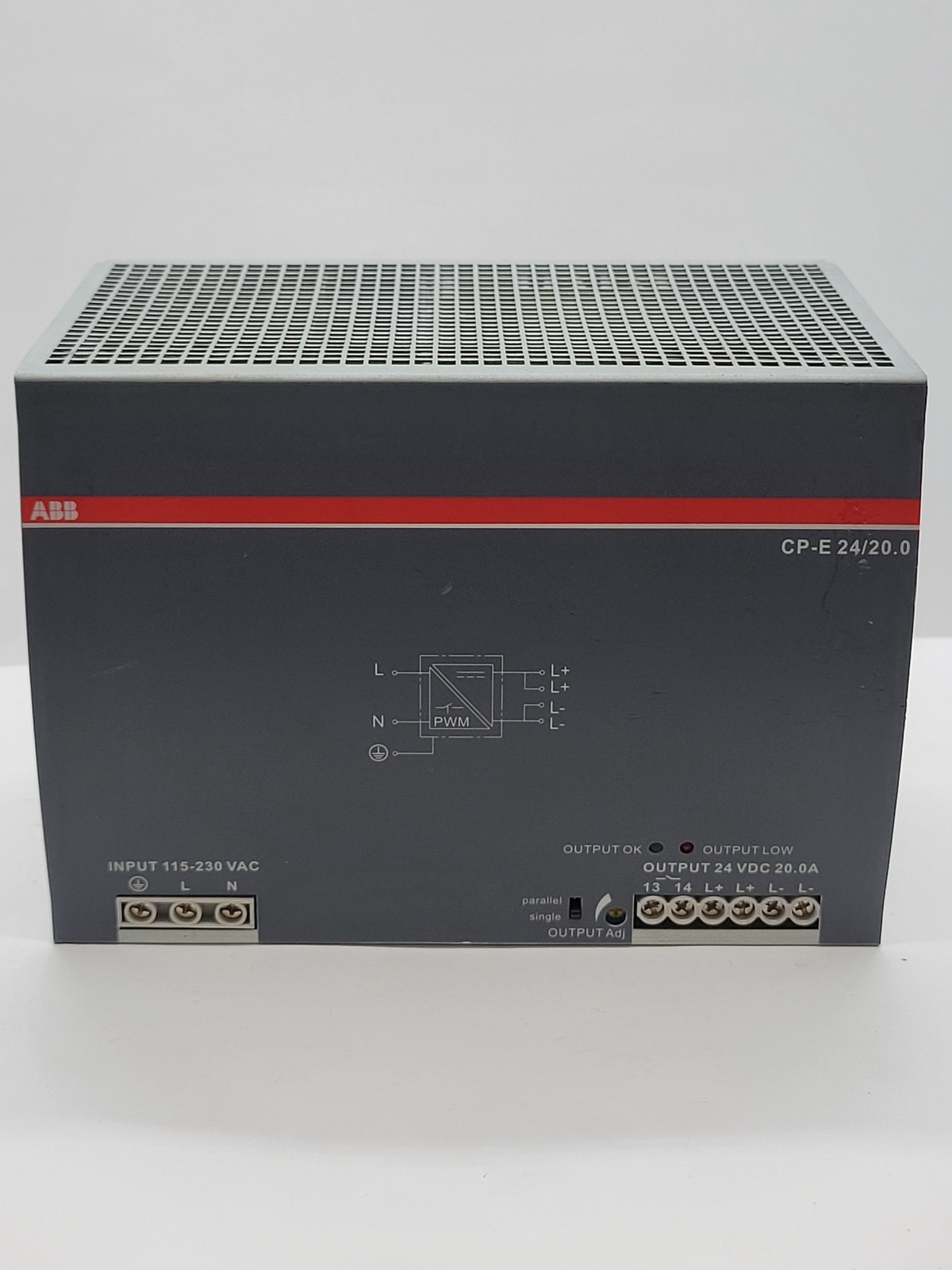 ABB CP-E-24/20.0 Switching Power Supply 115/230V Input 24V 20.0A Output