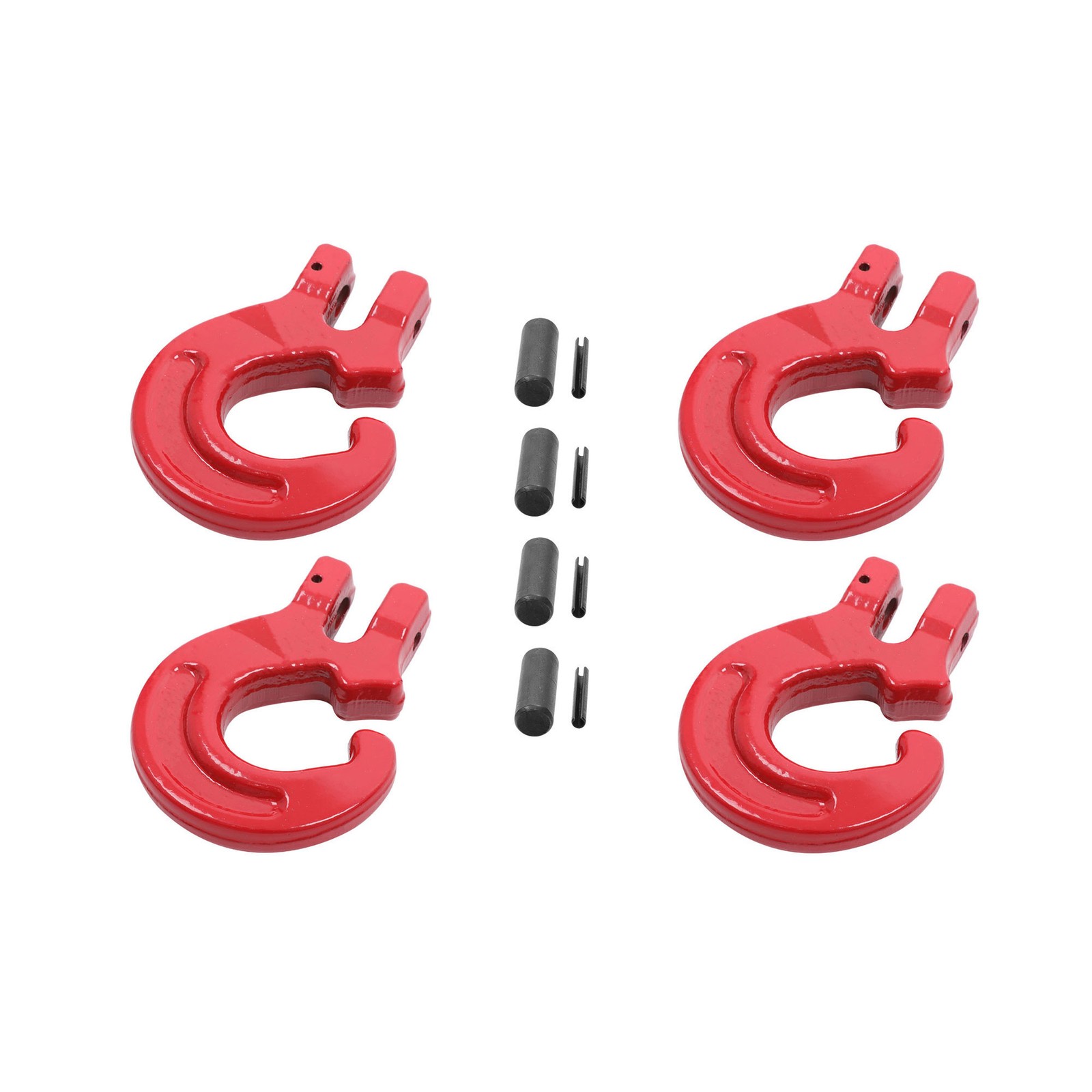 4 PCS 5/16 Inch Logging Chain Choker Hook G80 4400 Lbs Working Load Limit
