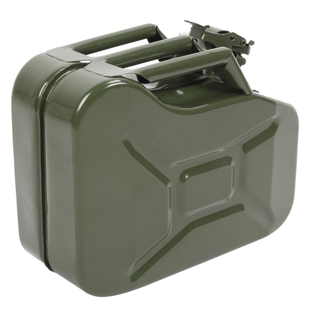 High Quality 10L Fuel Can Liter Backup Steel Tank Fuel Gas Gasoline Green New