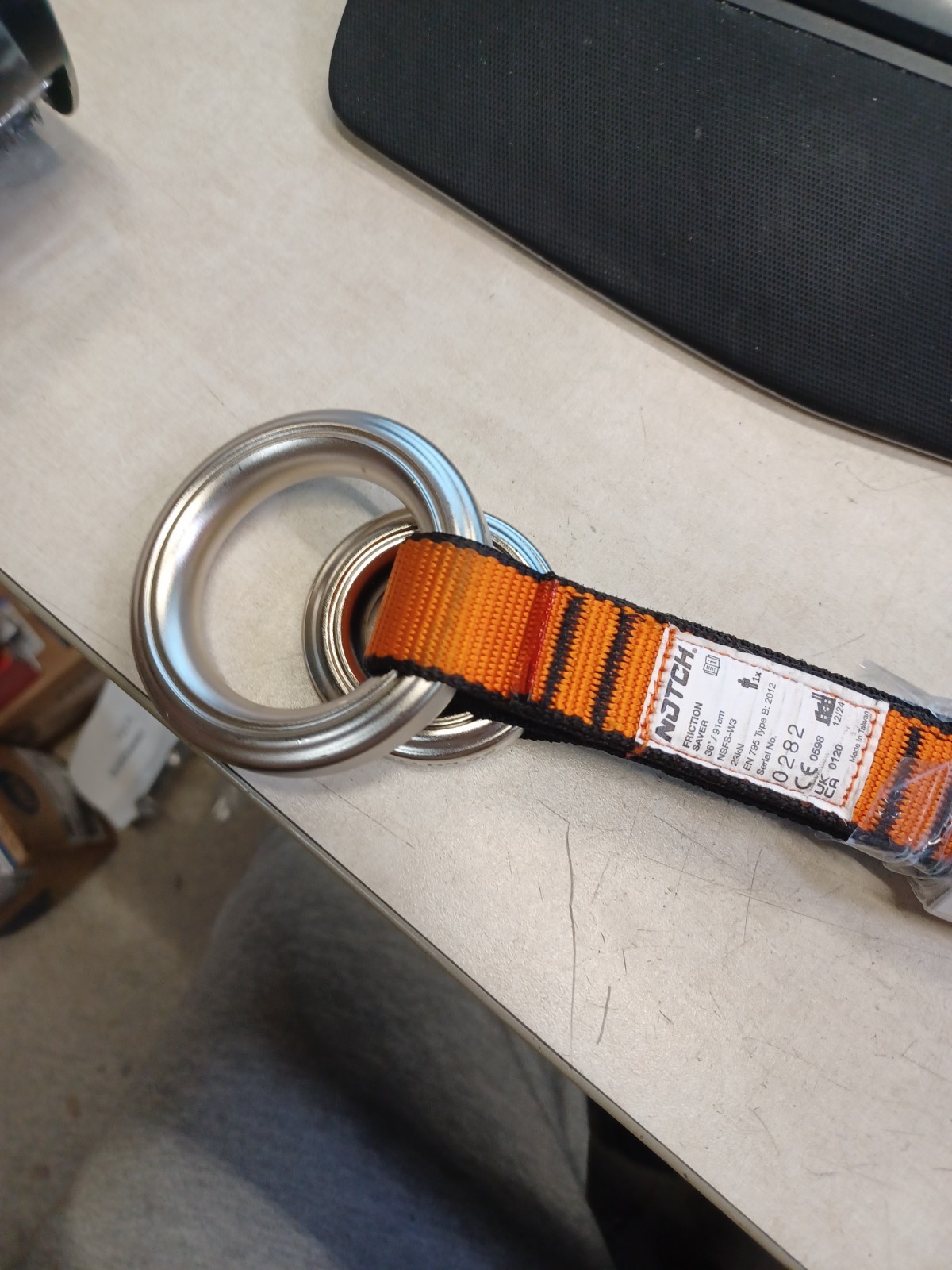 Notch Friction Saver Anchor Sling Steel Ring 36in 91cm NSFS-W3