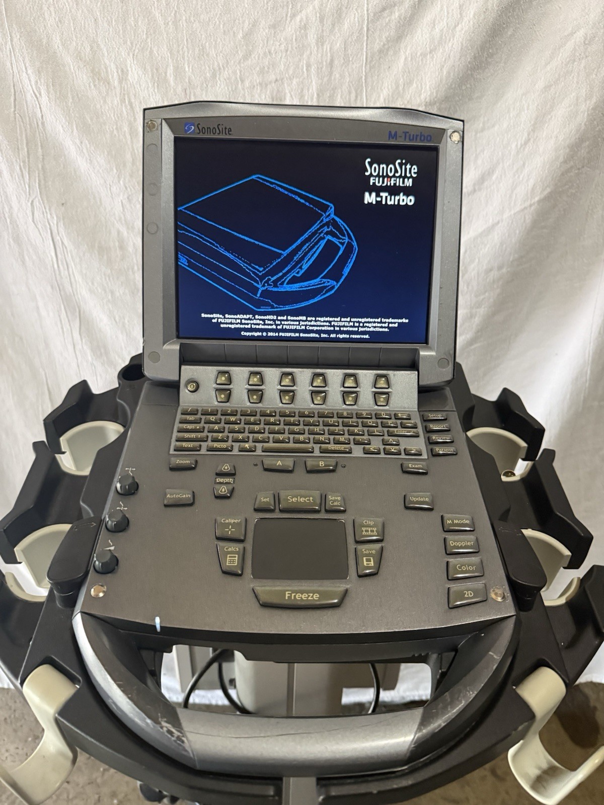 SonoSite M-Turbo Ultrasound With Cart & P21x Transducer Probe