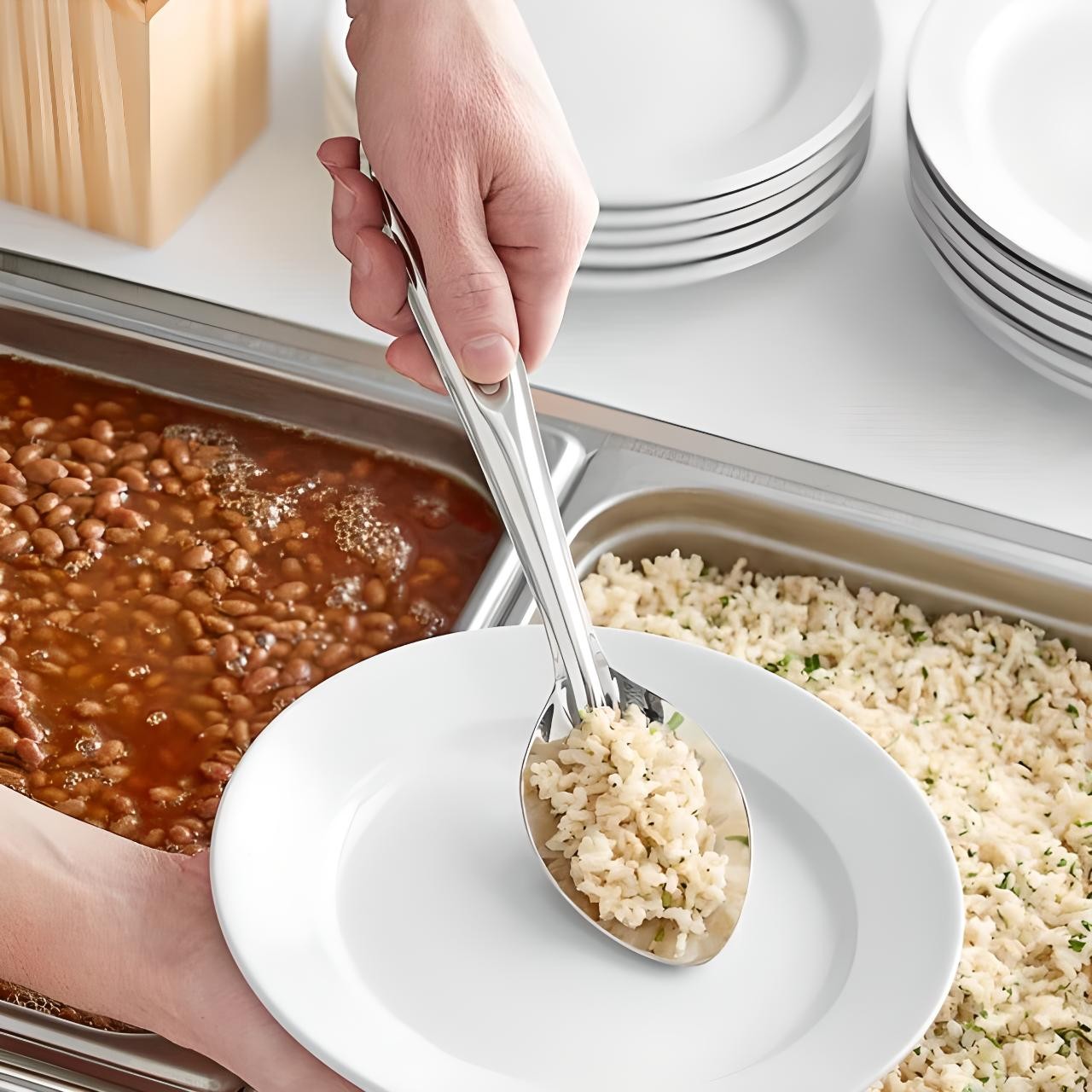 OCS Parts 3-Pack 11″ Stainless Basting and Cooking Spoons | Dishwasher Safe
